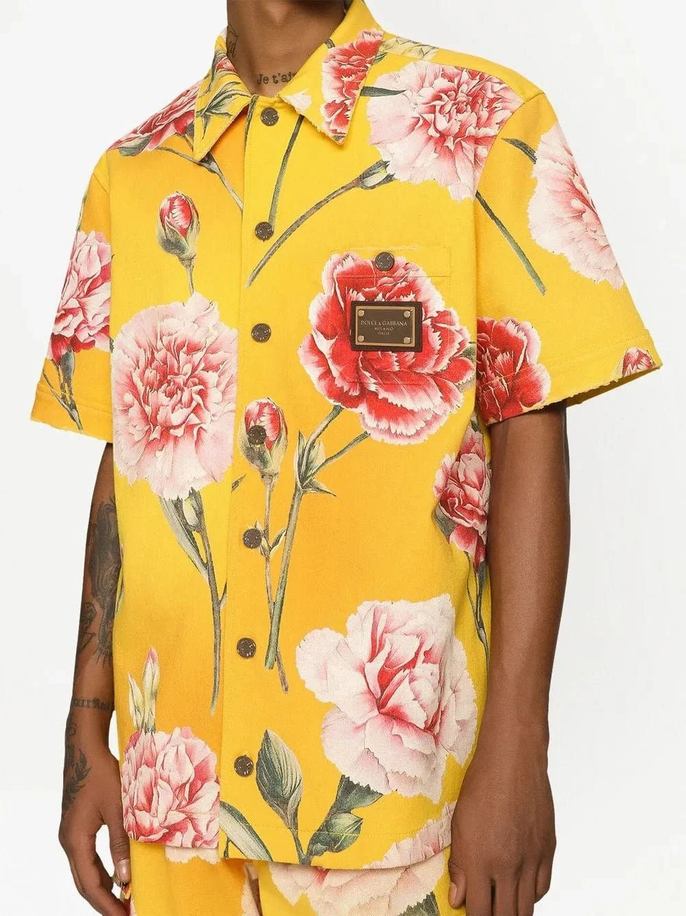 Dolce & Gabbana All-Over Carnation Print Shirt
