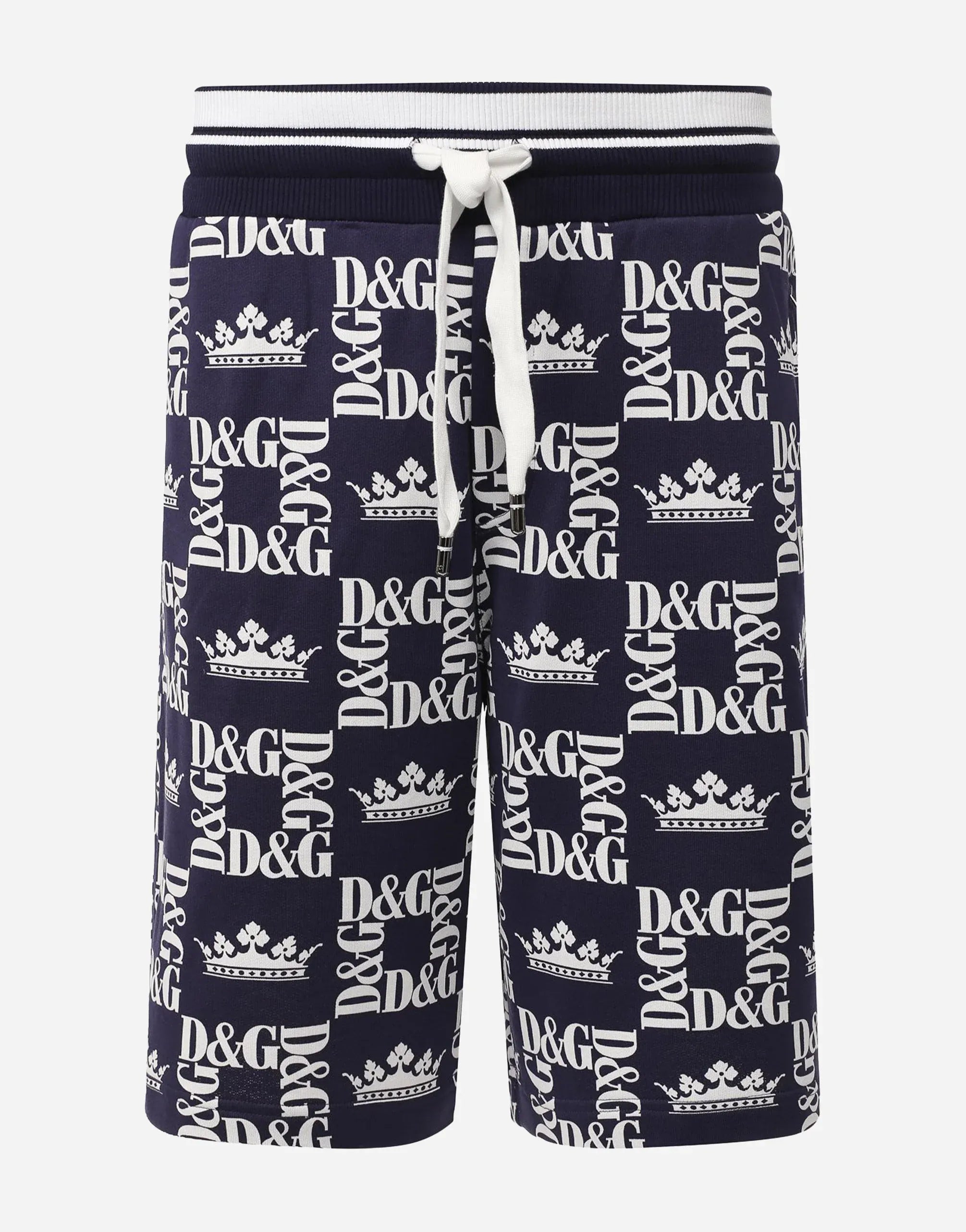 Dolce & Gabbana All-Over D&G Crown Print Shorts