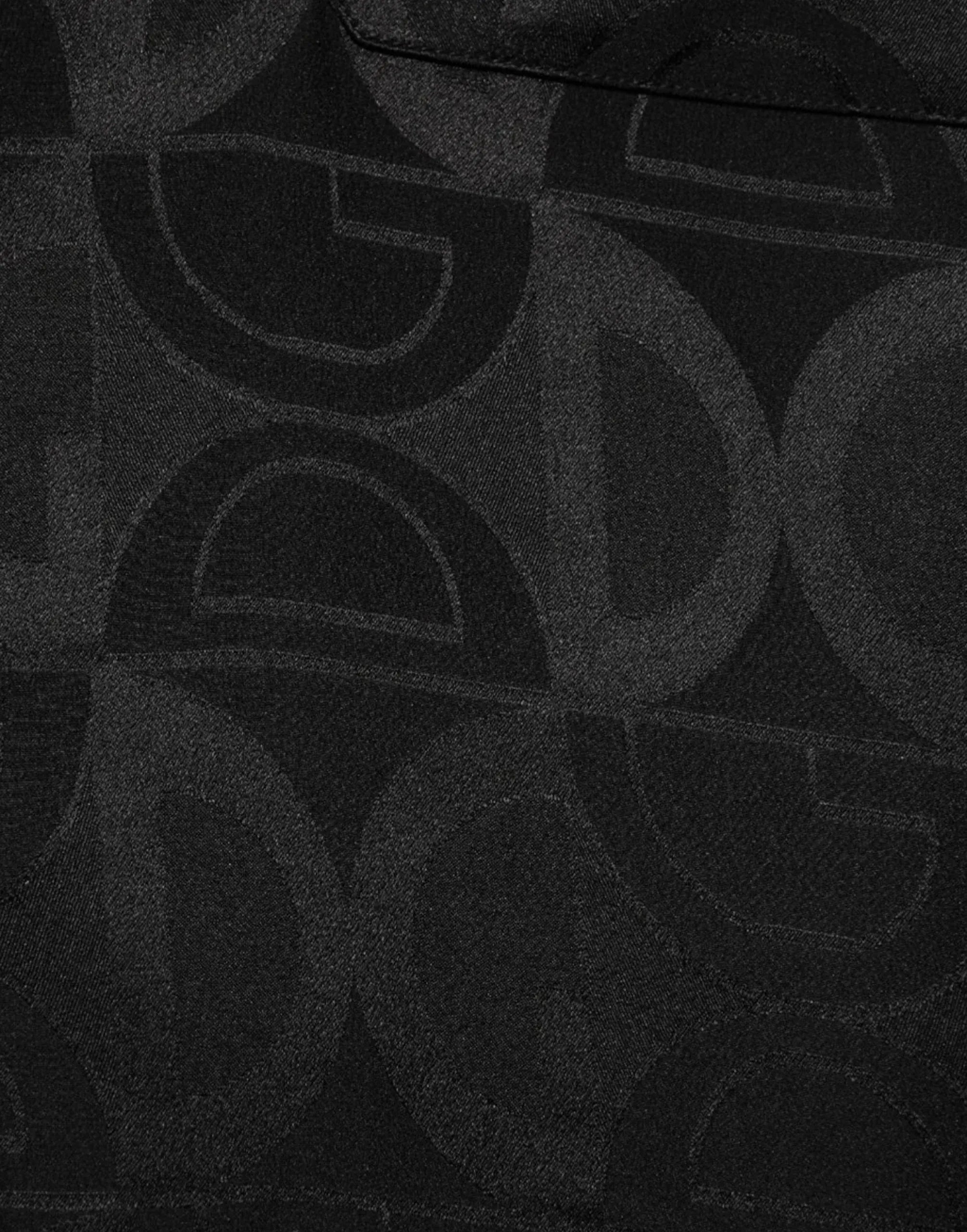 Dolce & Gabbana All-Over DG Logo Silk Shirt