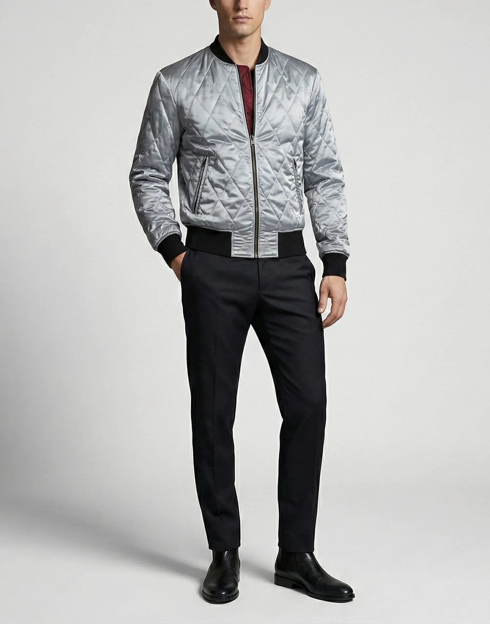 Dolce & Gabbana All-Over DG Print Reversible Bomber Jacket