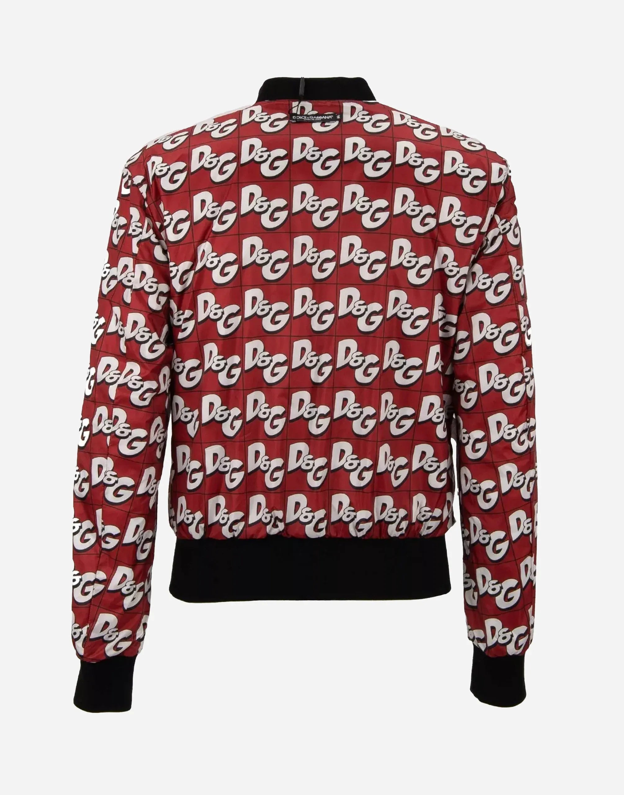 Dolce & Gabbana All-Over DG Print Reversible Bomber Jacket