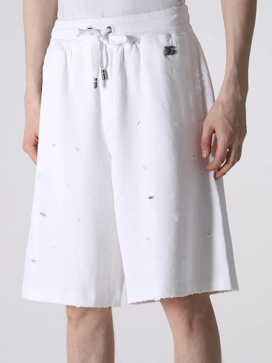 Dolce & Gabbana All-Over Distressed Shorts