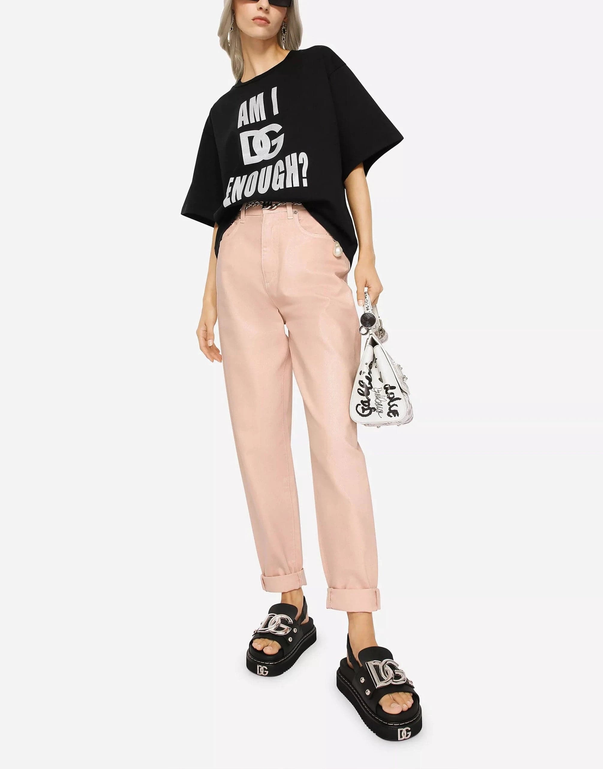 Dolce & Gabbana Am I DG Enough? Print T-Shirt
