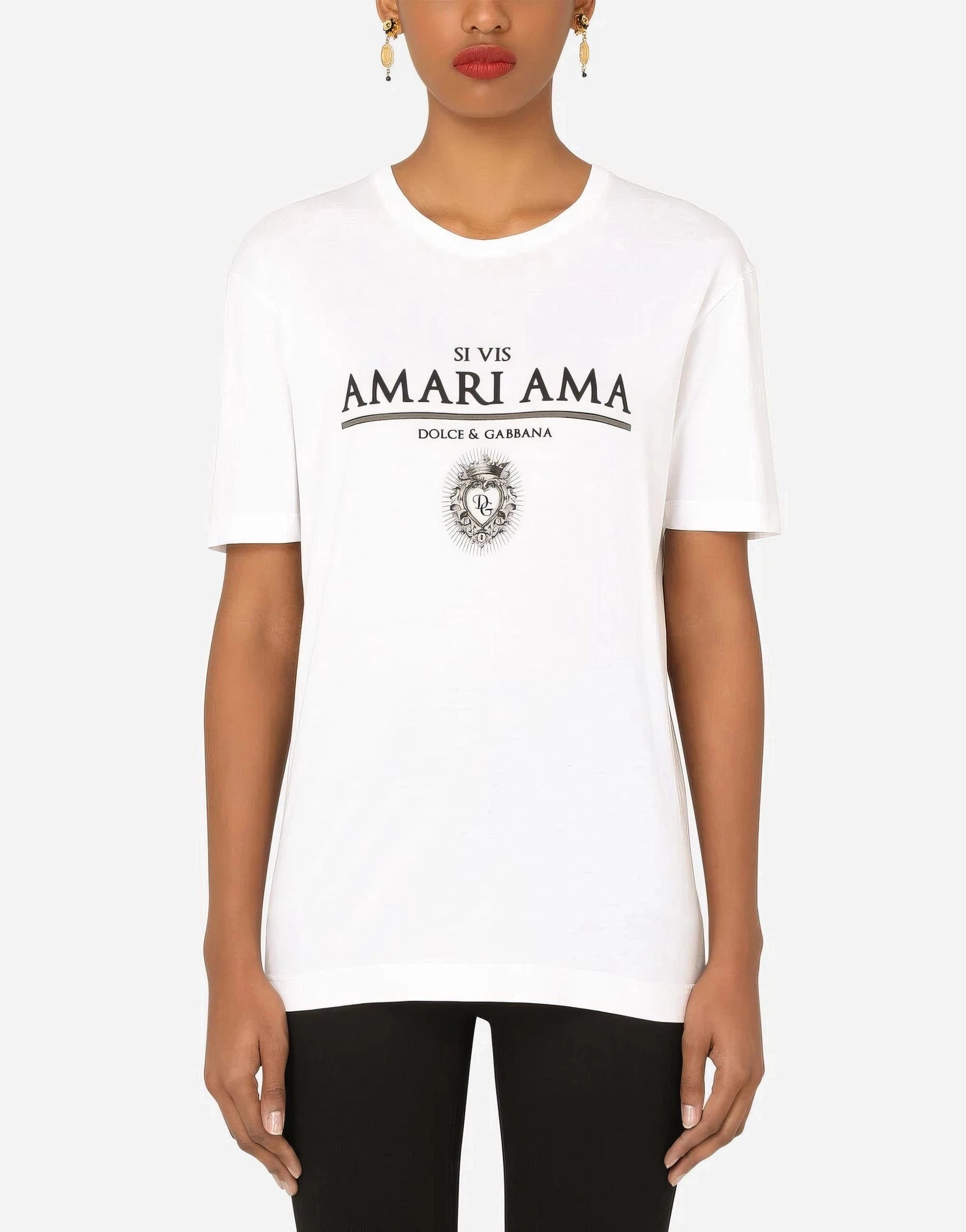 Dolce & Gabbana Amari Ama Print T-Shirt
