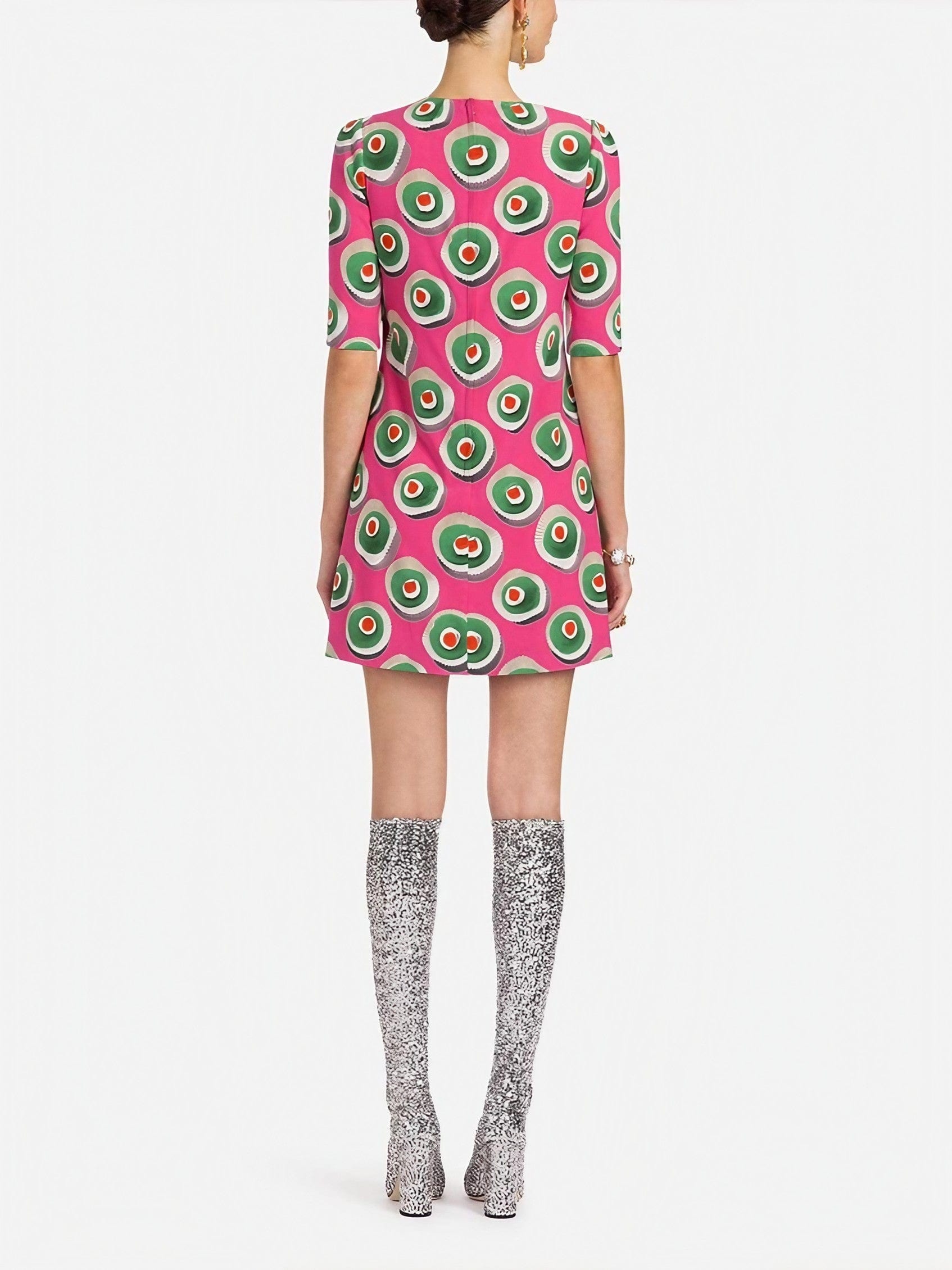 Dolce & Gabbana Amore Can A-line Print Dress