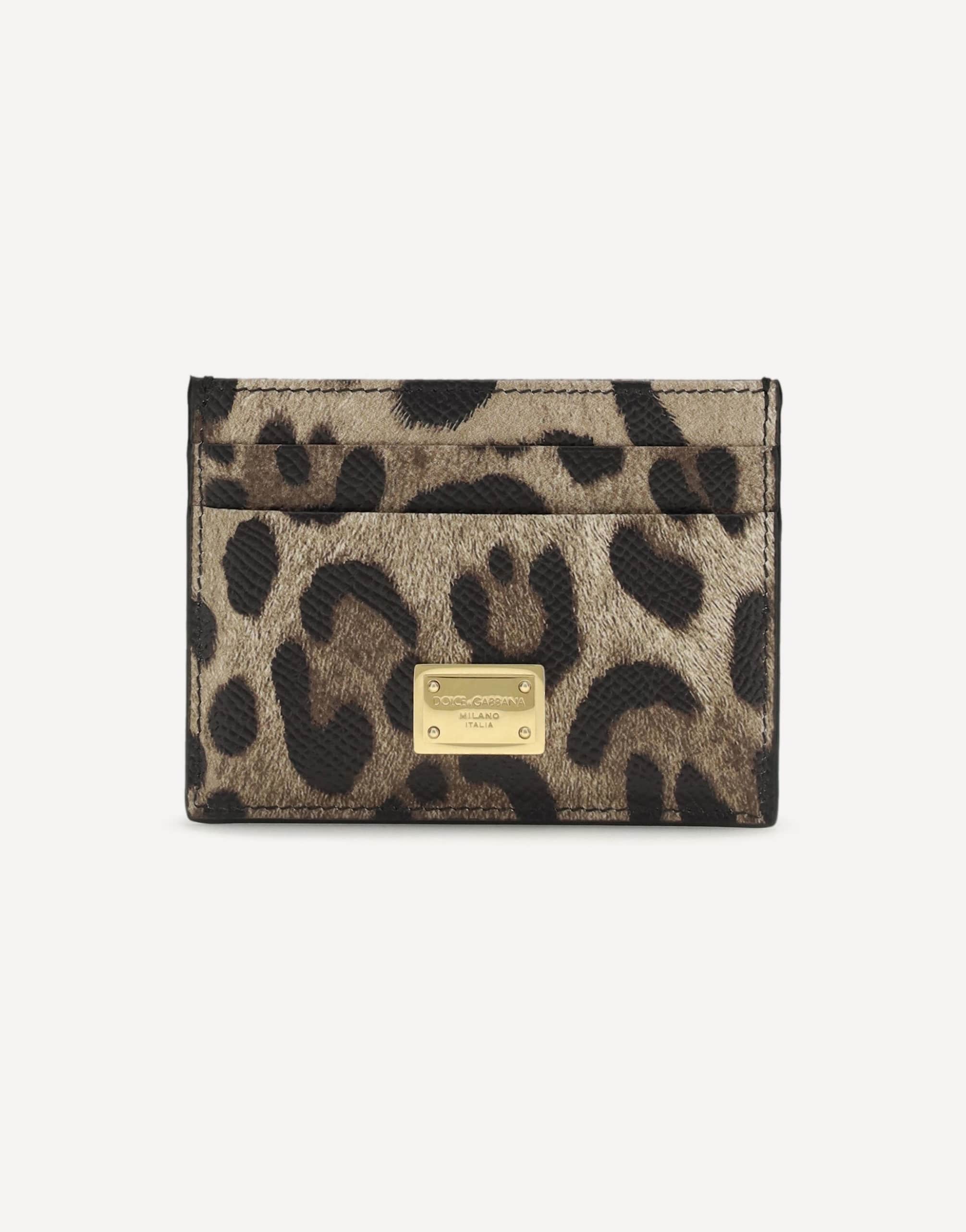 Dolce & Gabbana Animal Print Card Holder