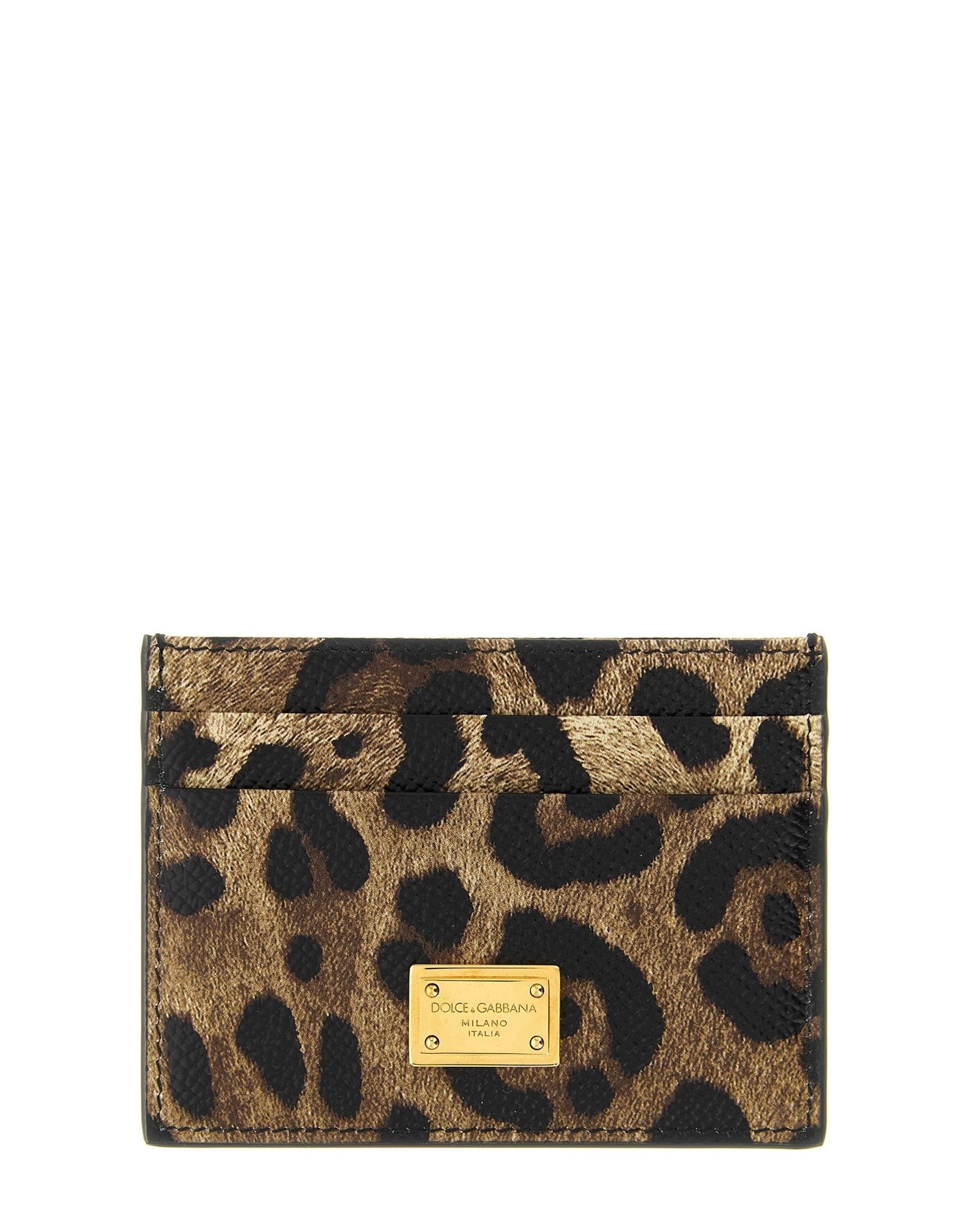 Dolce & Gabbana Animal Print Card Holder