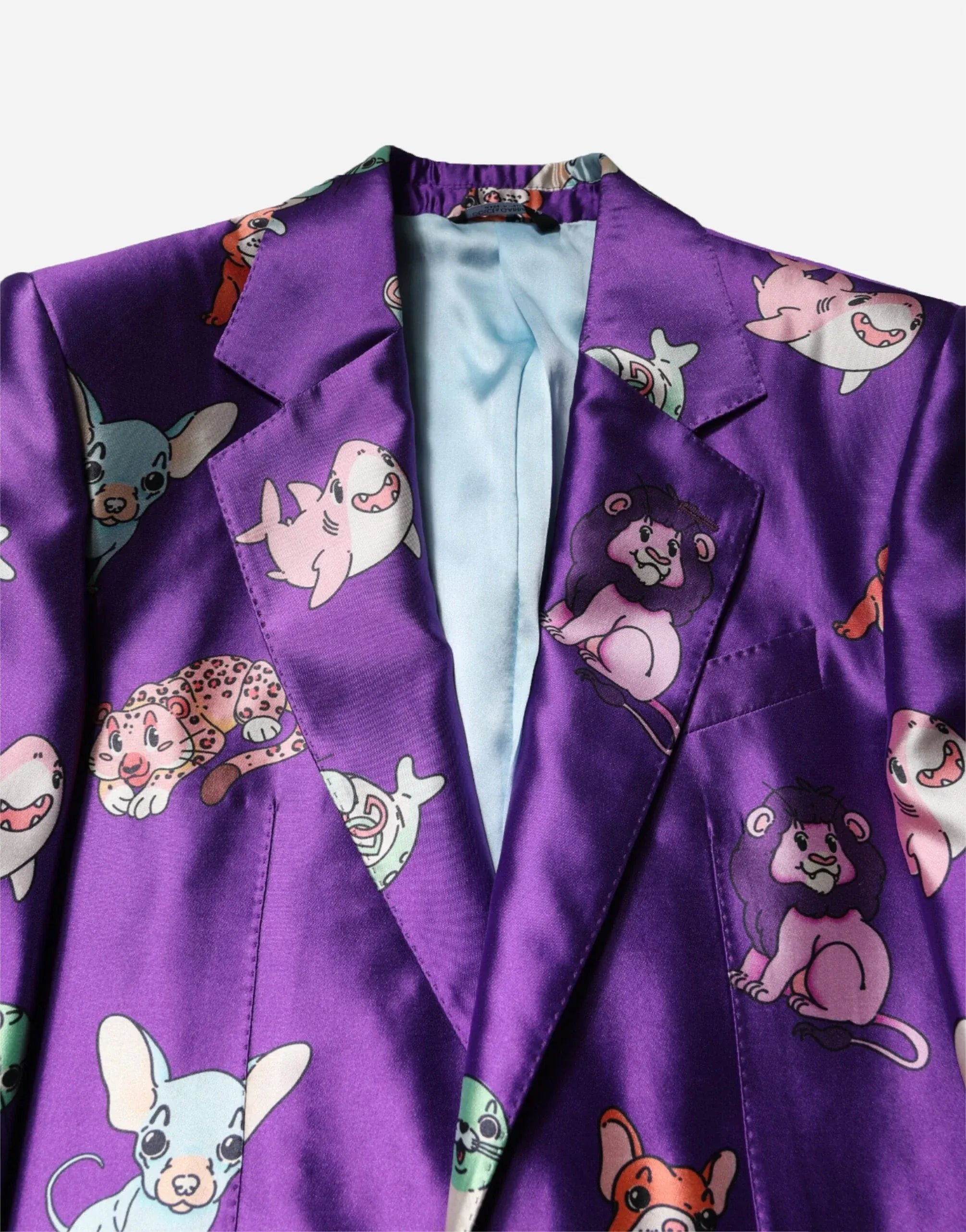 Dolce & Gabbana Animal-Print Silk Three-Piece Suit