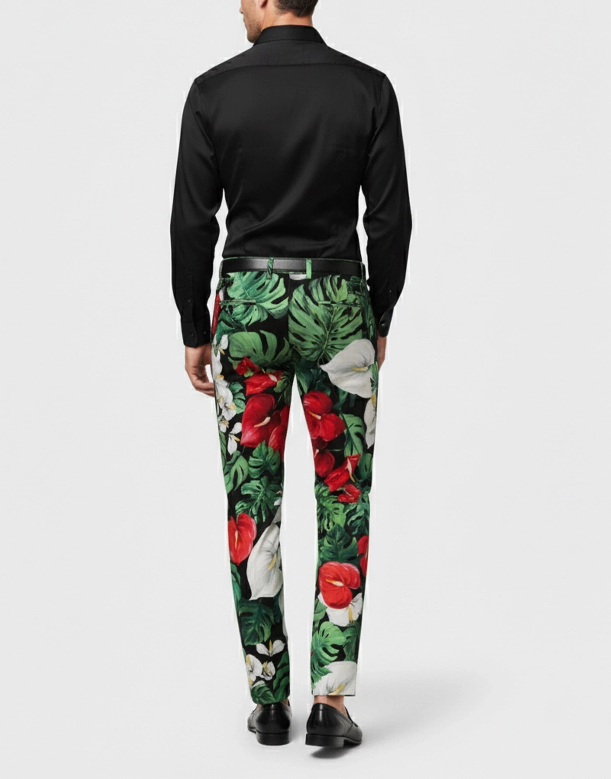 Dolce & Gabbana Anthurium Print Lounge Trousers