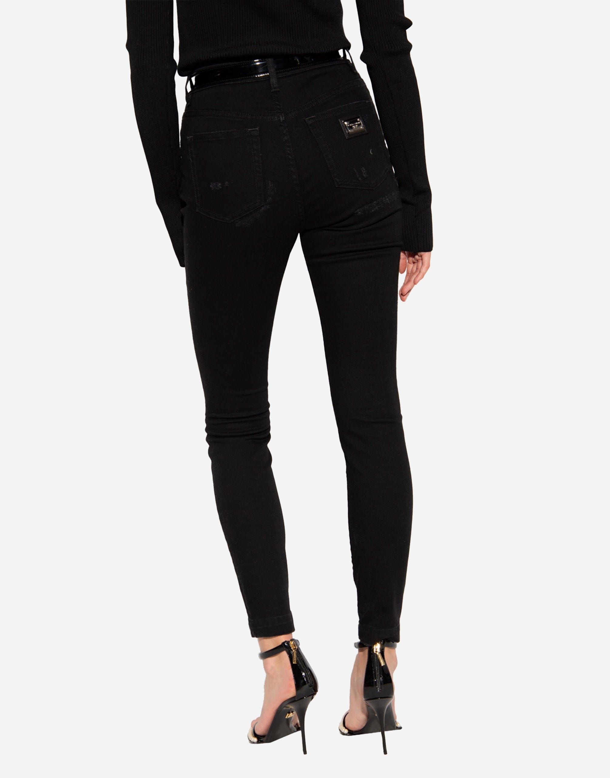 Dolce & Gabbana Audrey High-Wasit Cotton Jeans