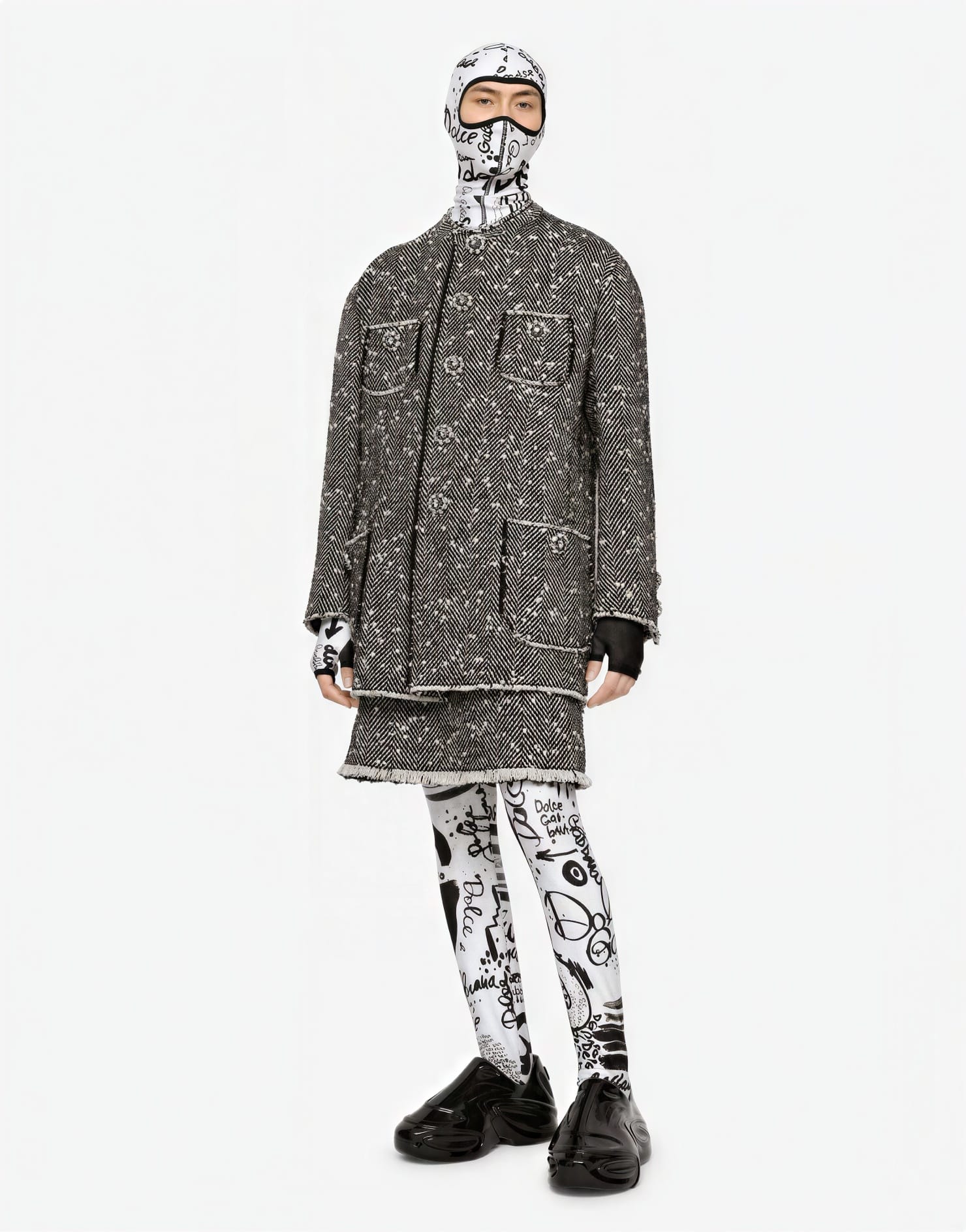 Dolce & Gabbana Dolce & Gabbana Balaclava and Logo Print Sweatshirt