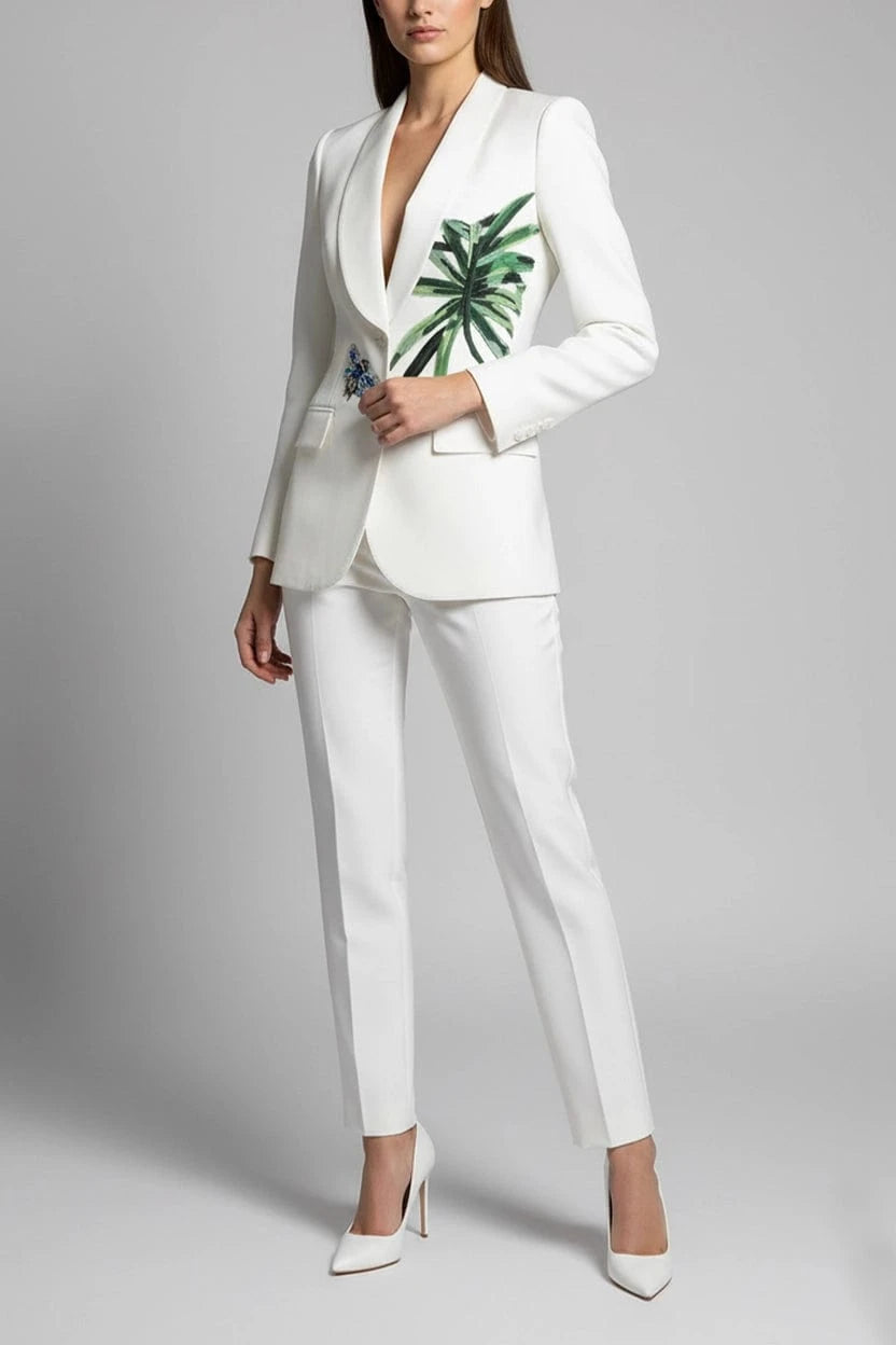Dolce & Gabbana Banana Leaf Patch Blazer