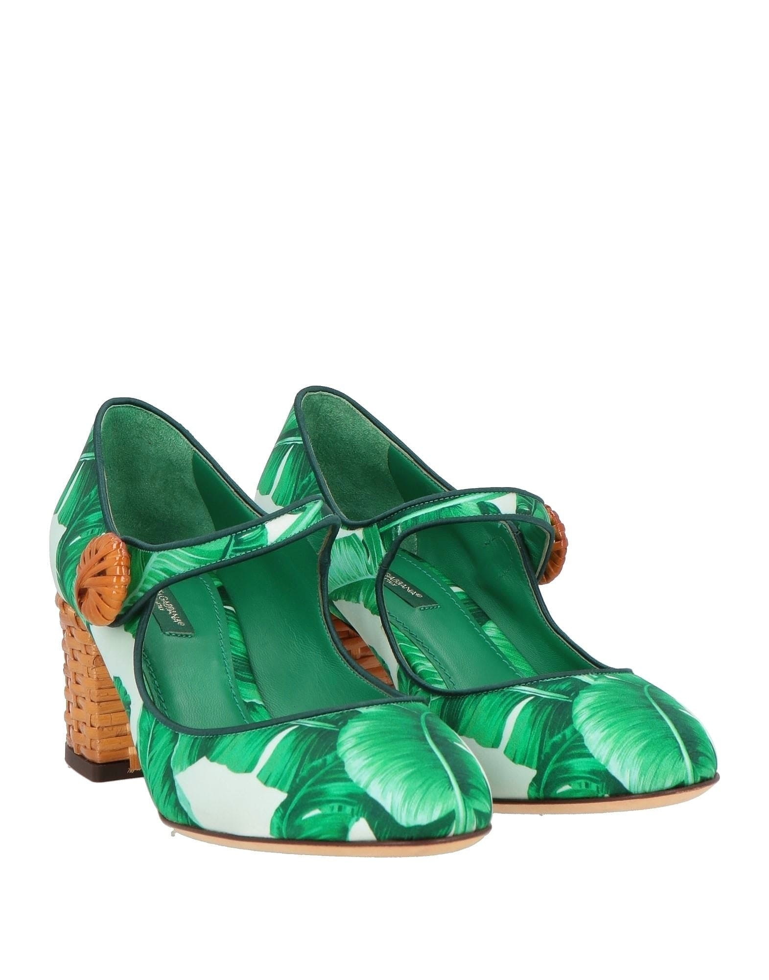 Dolce & Gabbana Banana Leaf-Print Pumps