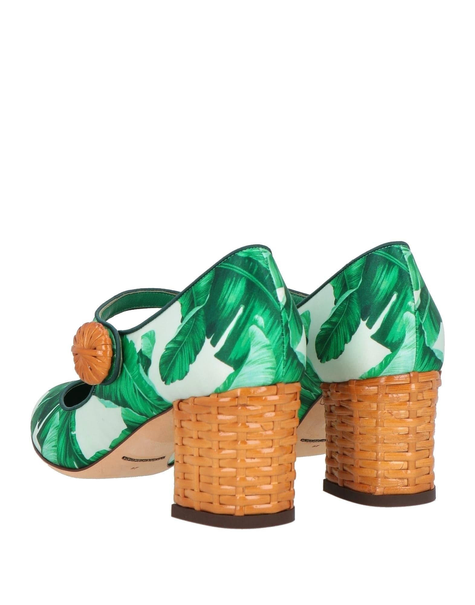 Dolce & Gabbana Banana Leaf-Print Pumps