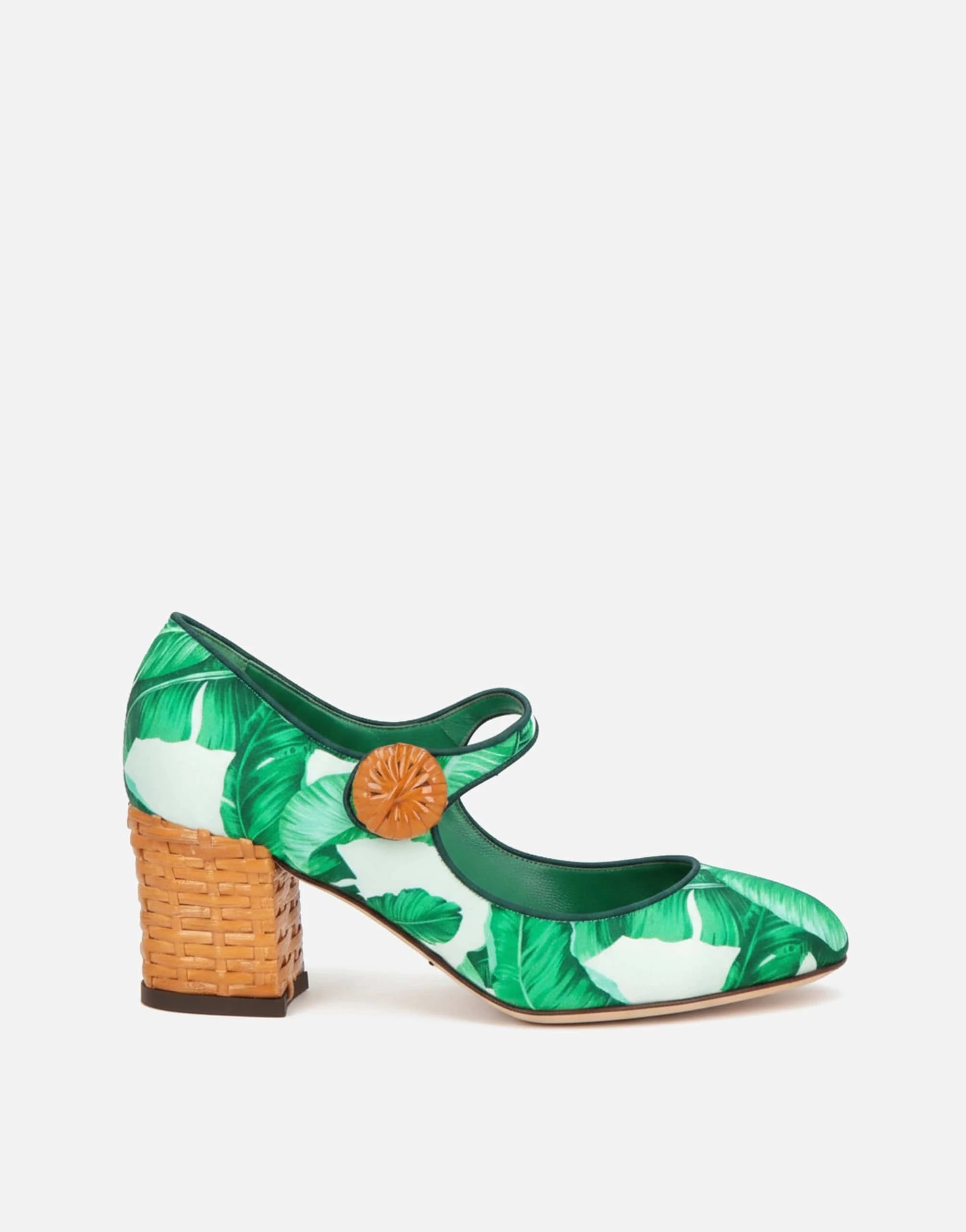 Dolce & Gabbana Banana Leaf-Print Pumps