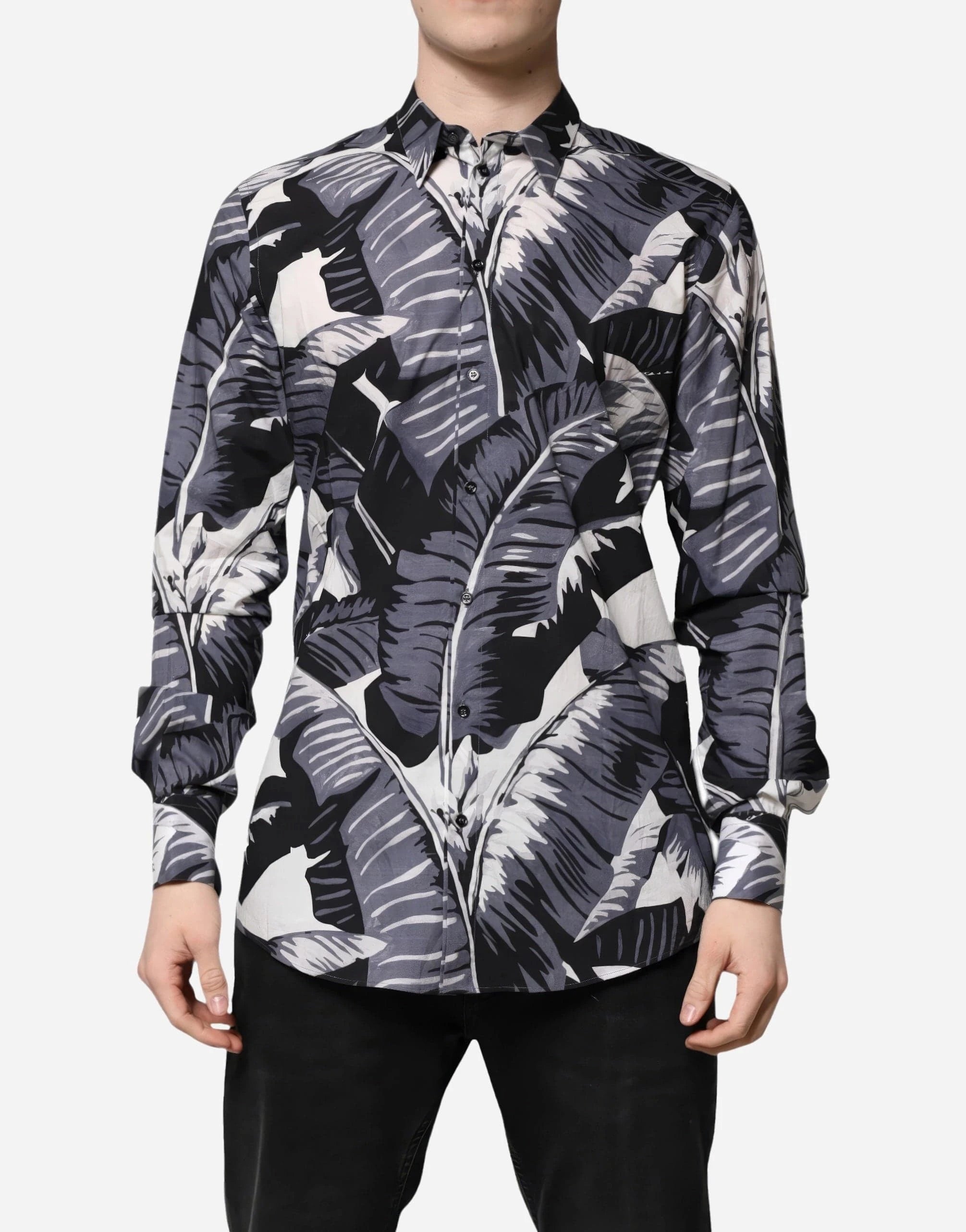 Dolce & Gabbana Banana Leaf-Print Shirt