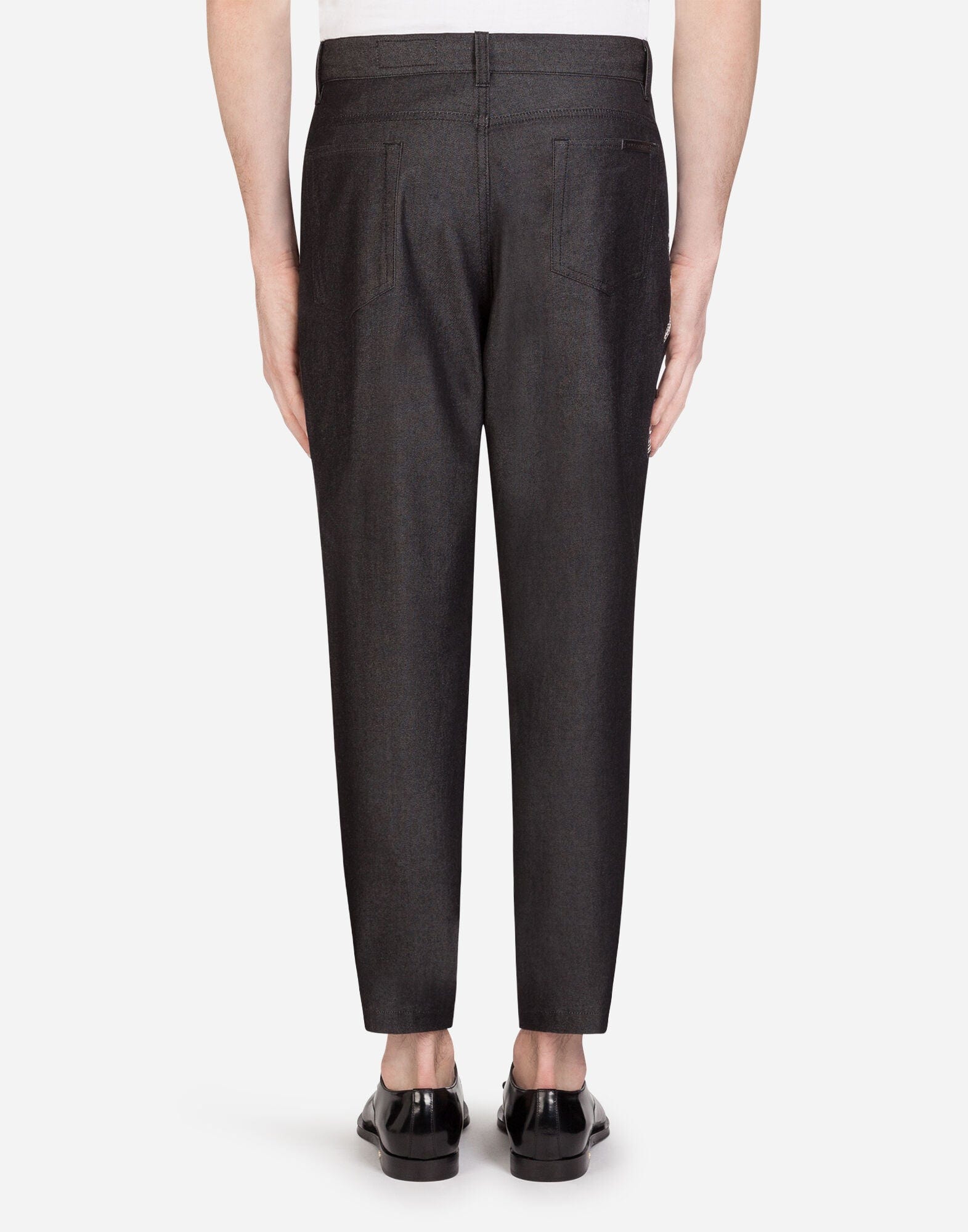 Dolce & Gabbana Bandana Print Denim Pants