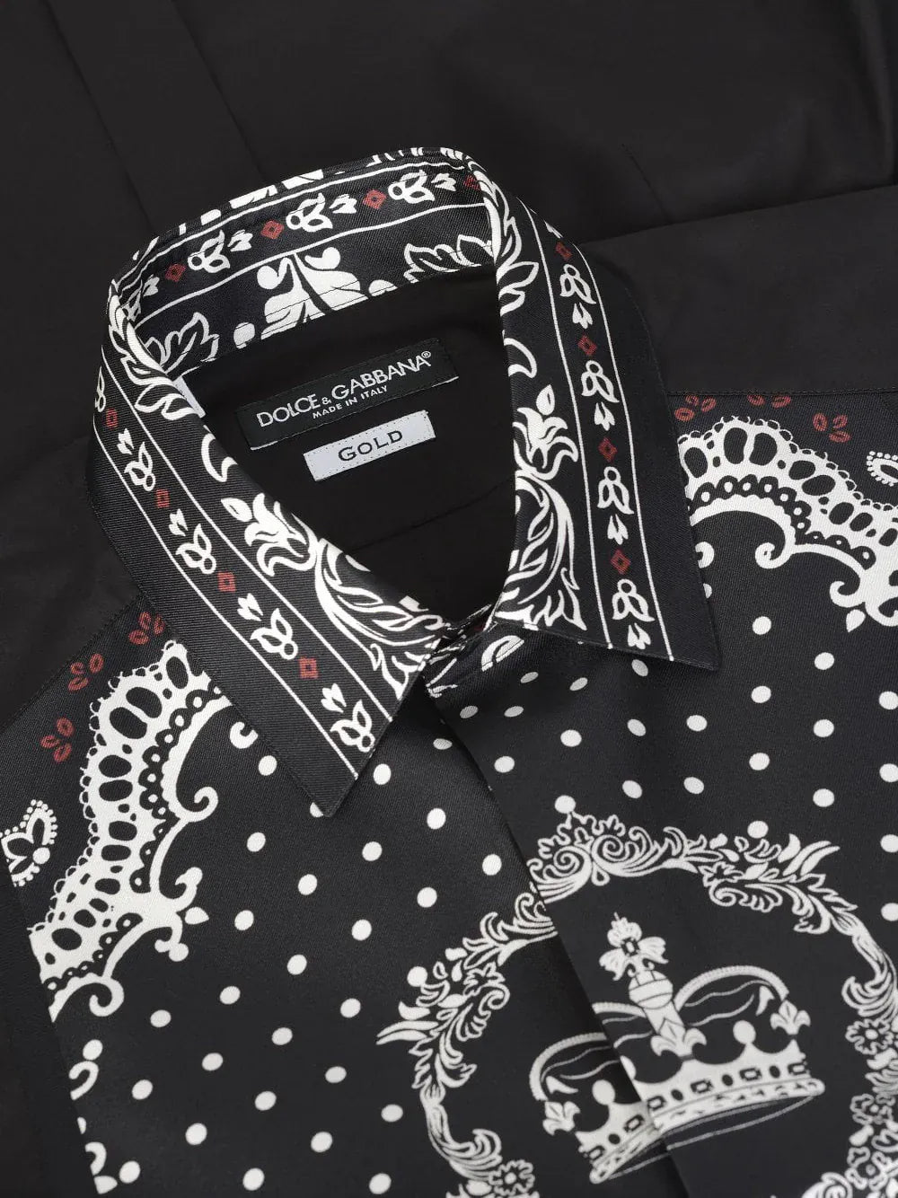 Dolce & Gabbana Bandana-Print Poplin Shirt
