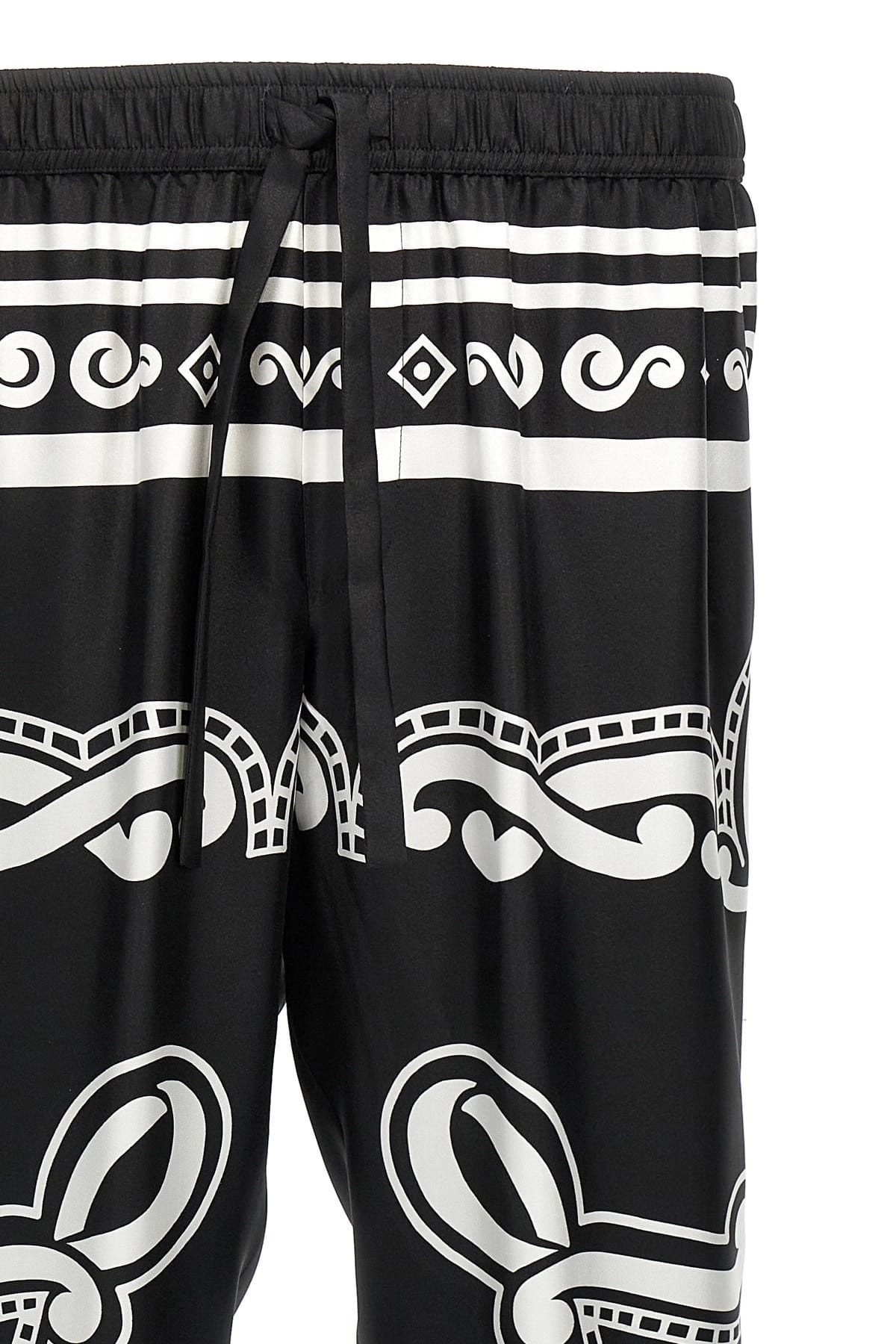 Dolce & Gabbana Dolce & Gabbana Bandana-Print Silk Pajama Pants