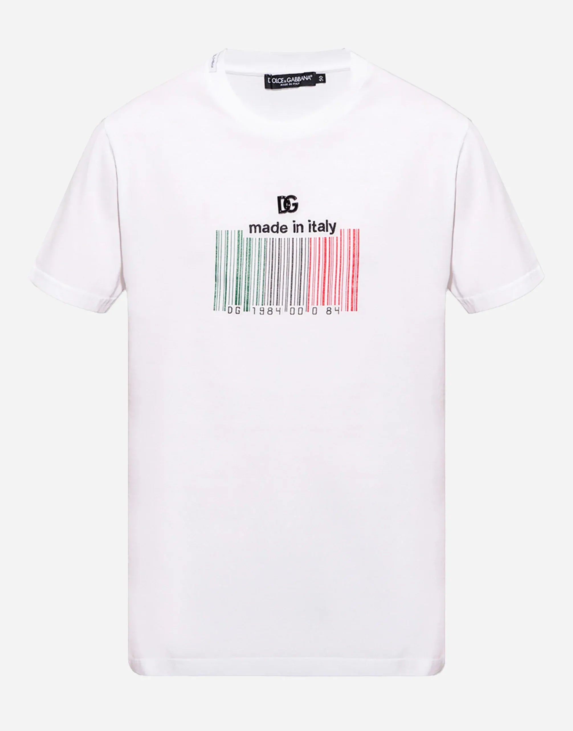 Dolce & Gabbana Barcode DG Logo Cotton T-Shirt