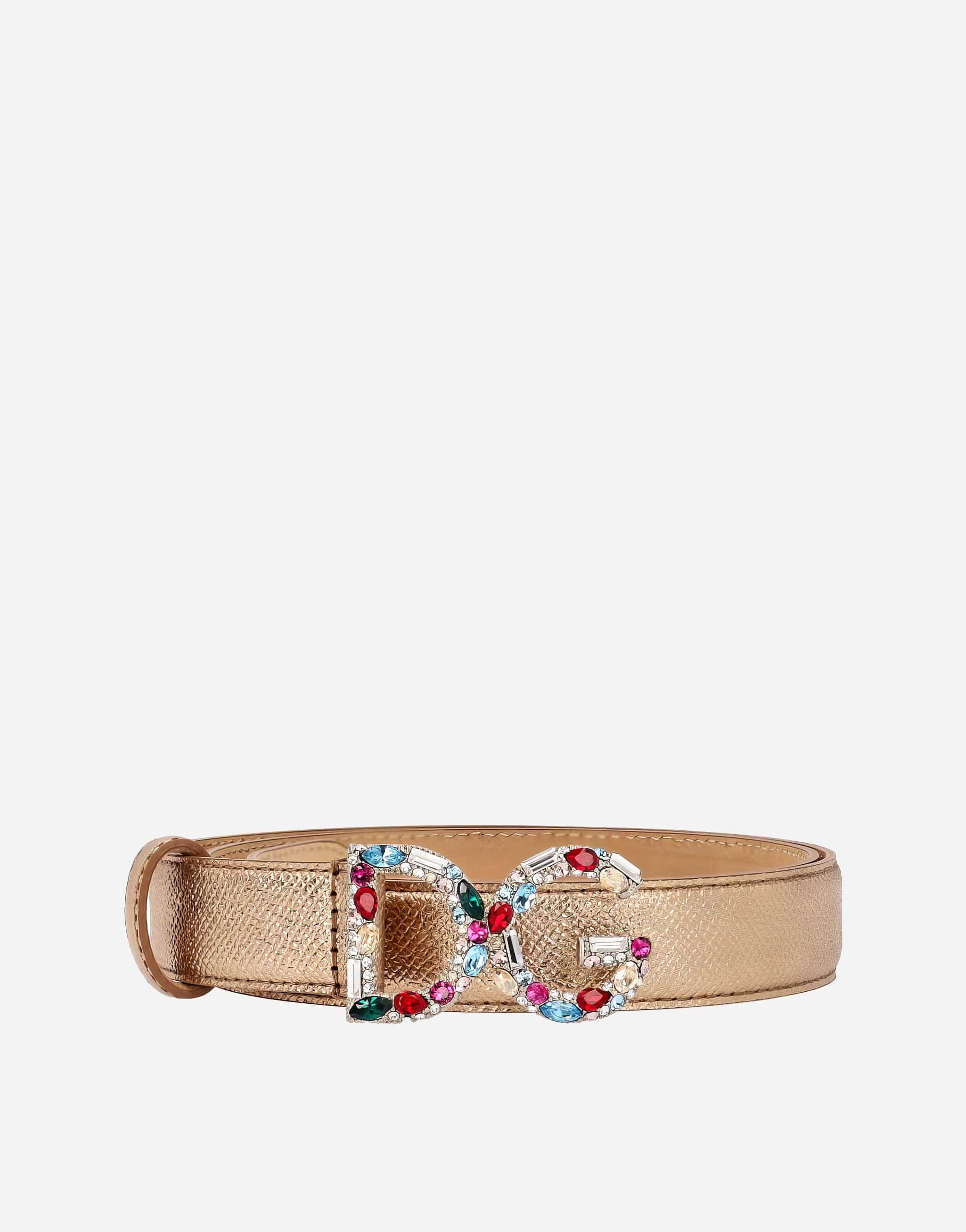 Dolce & Gabbana Bejeweled DG Buckle Belt