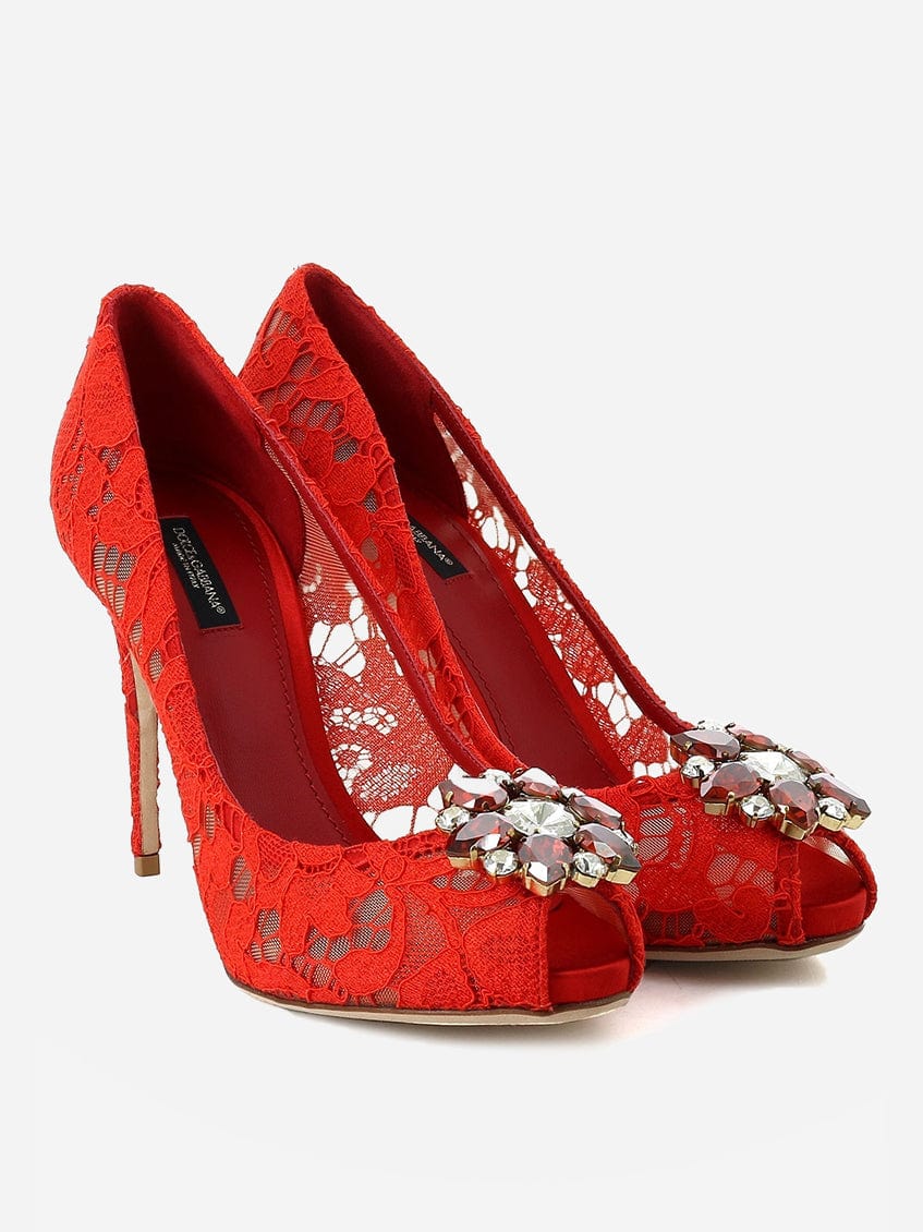 Dolce & Gabbana Bellucci Lace 90 Pumps