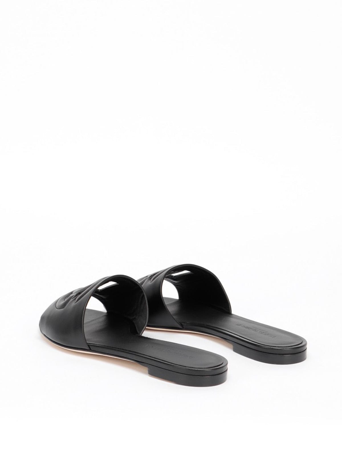 Dolce & Gabbana Bianca Leather Slides