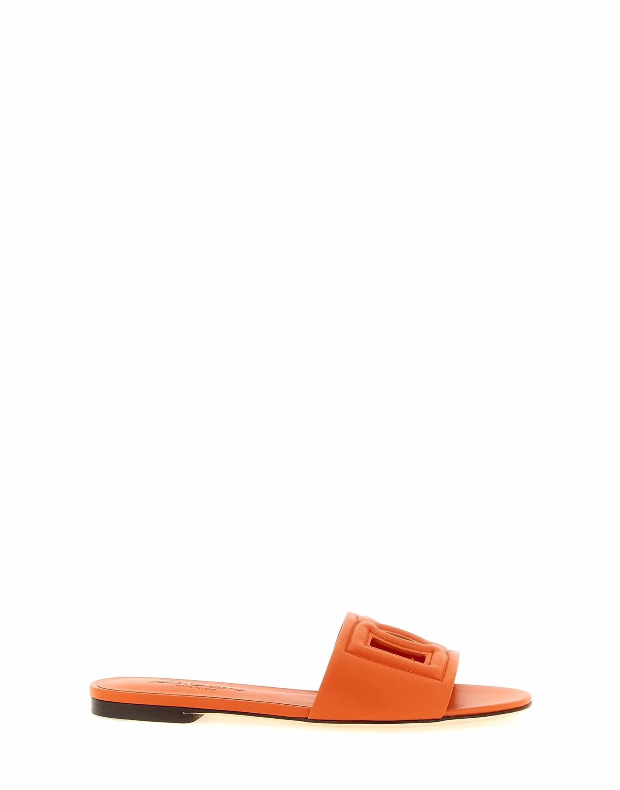 Dolce & Gabbana Dolce & Gabbana Bianca Logo Cut-Out Slide