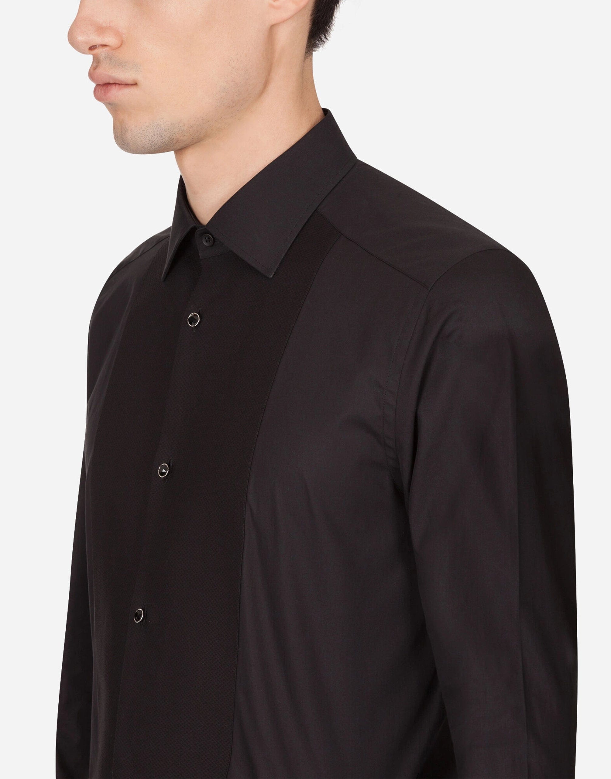 Dolce & Gabbana Bib-Front Cotton Shirt