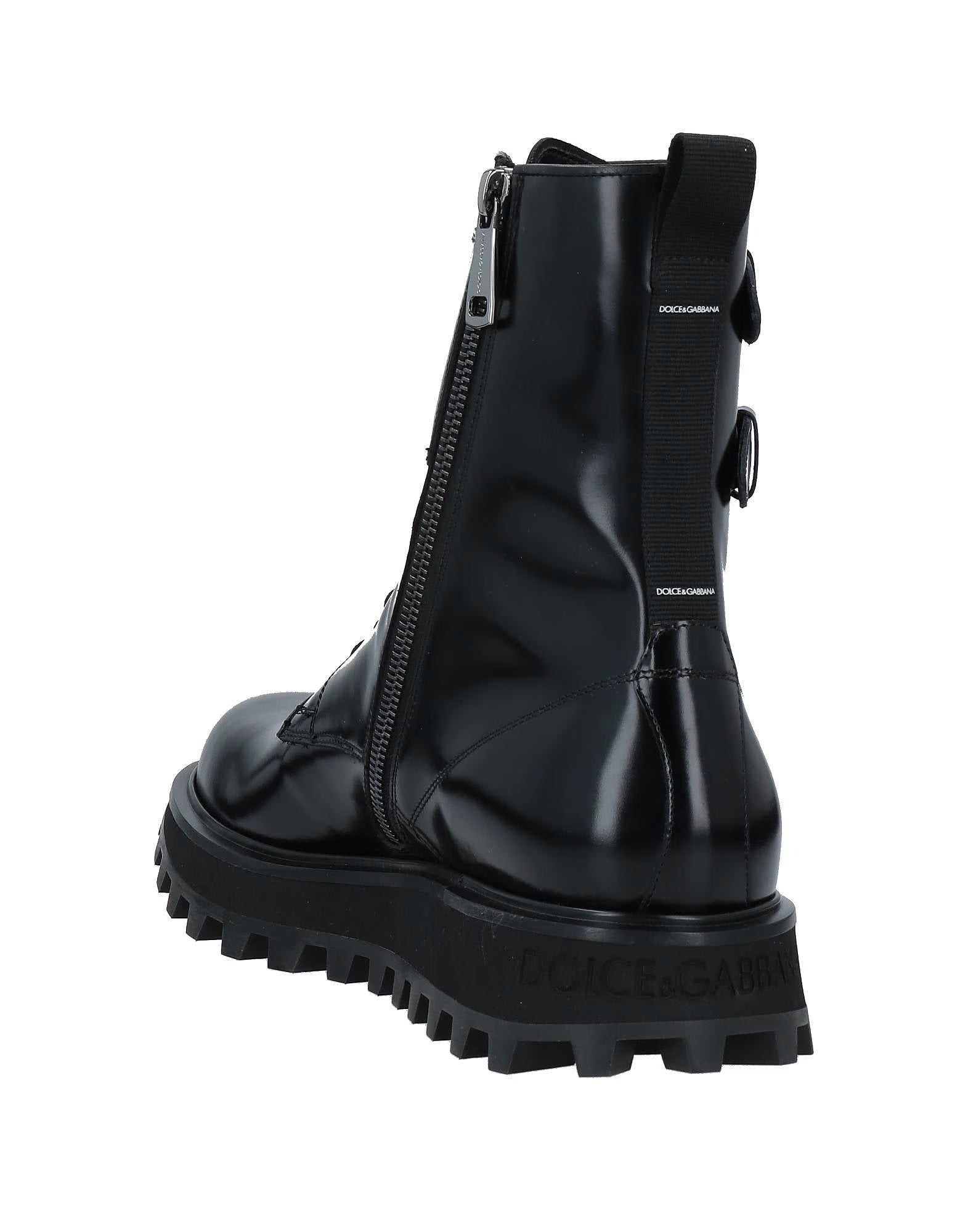 Dolce & Gabbana Black Combat Boots