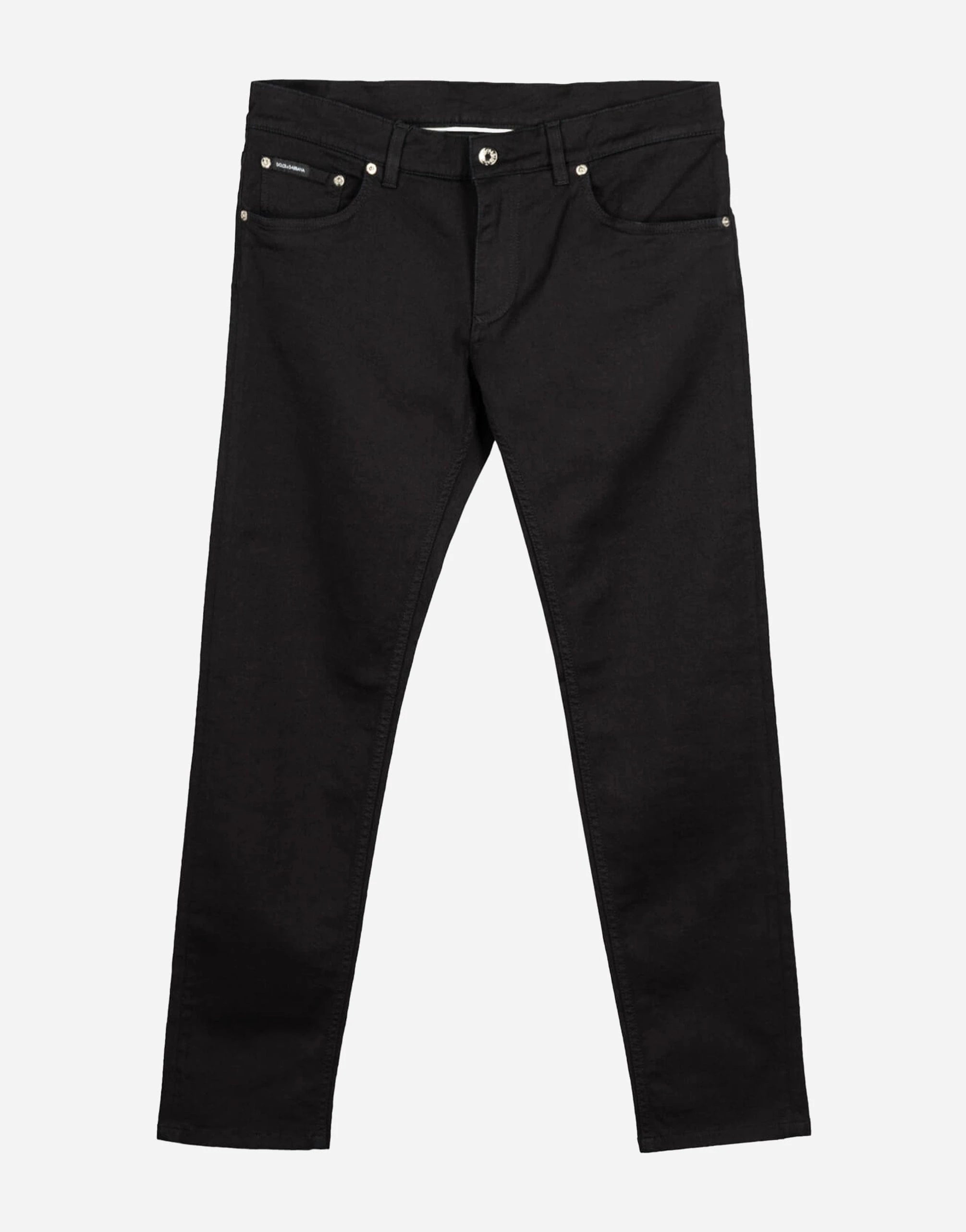 Dolce & Gabbana Black Cotton Blend Trousers