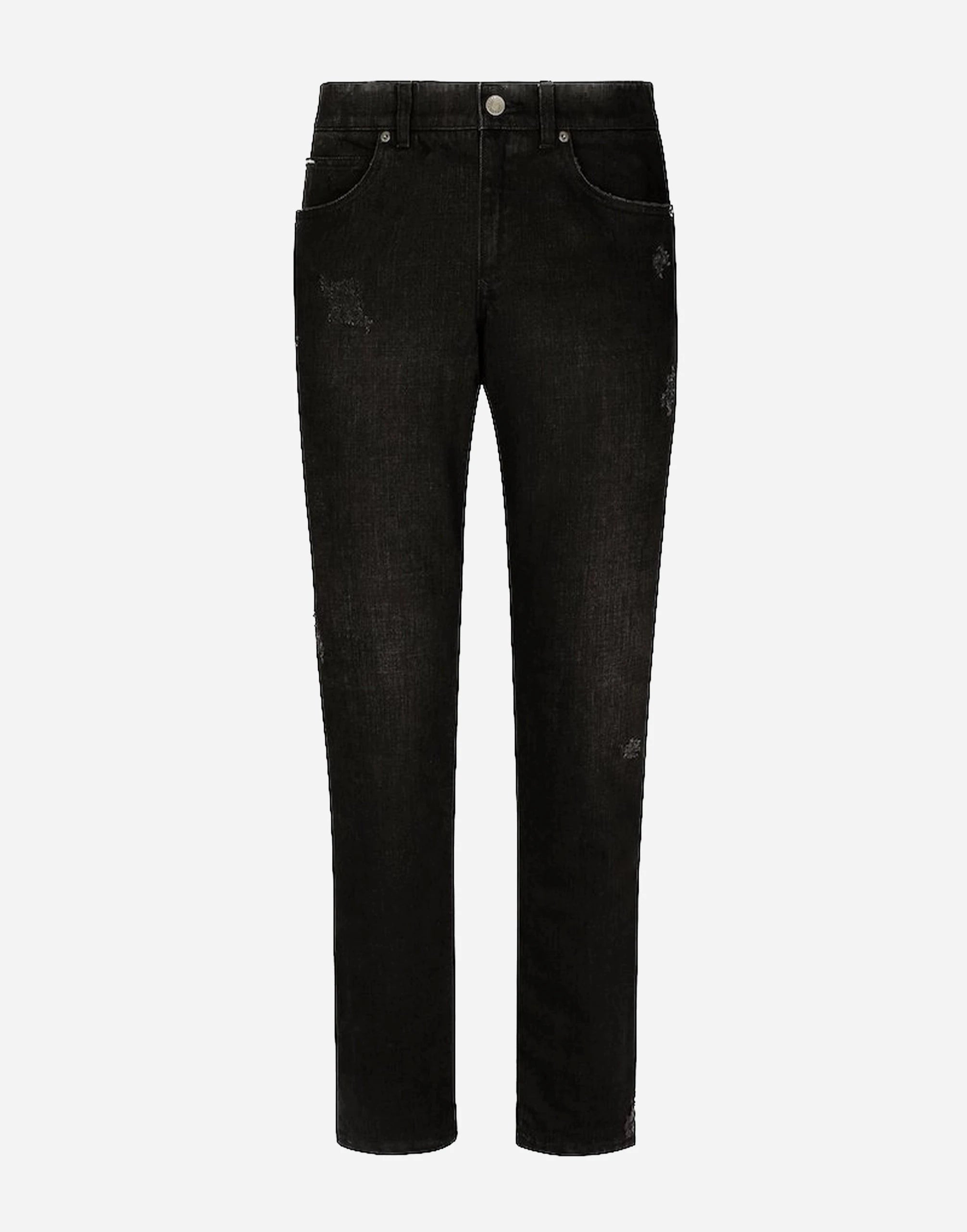 Dolce & Gabbana Black Cotton Denim Jeans