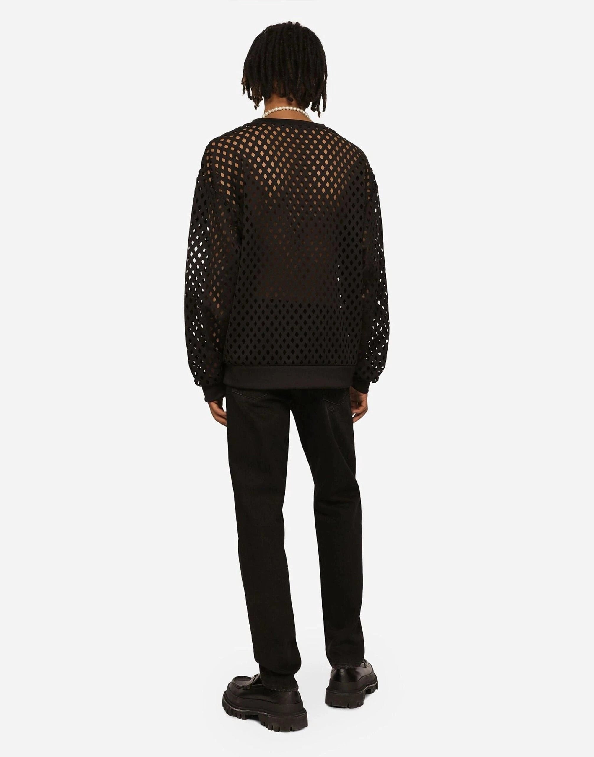 Dolce & Gabbana Black Cotton Denim Jeans