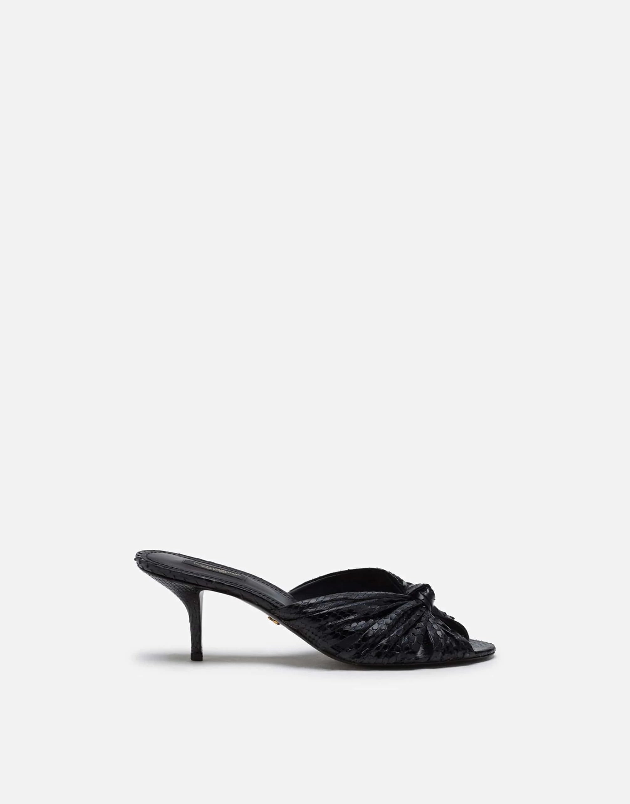 Dolce & Gabbana Black Keira Sandals