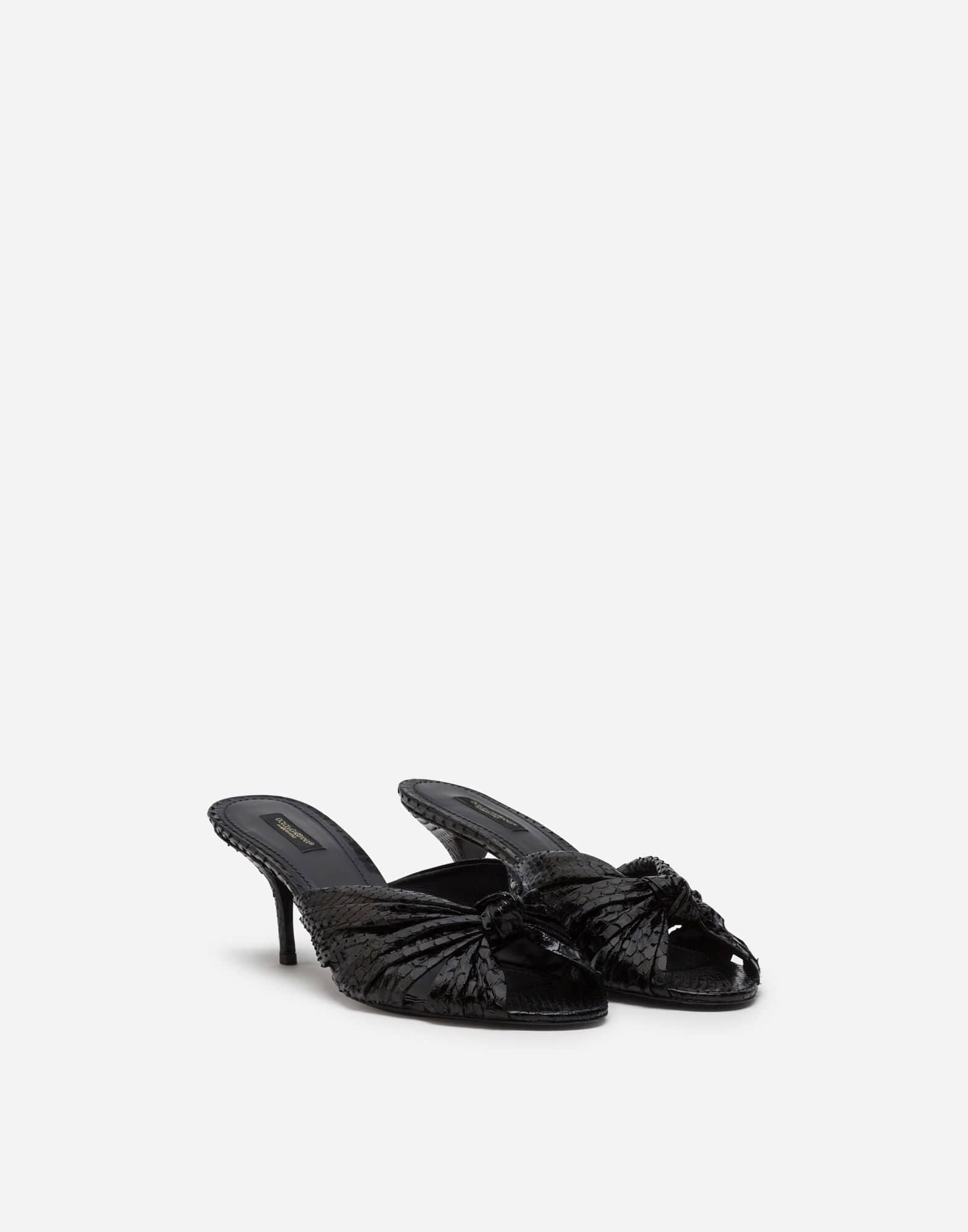 Dolce & Gabbana Black Keira Sandals