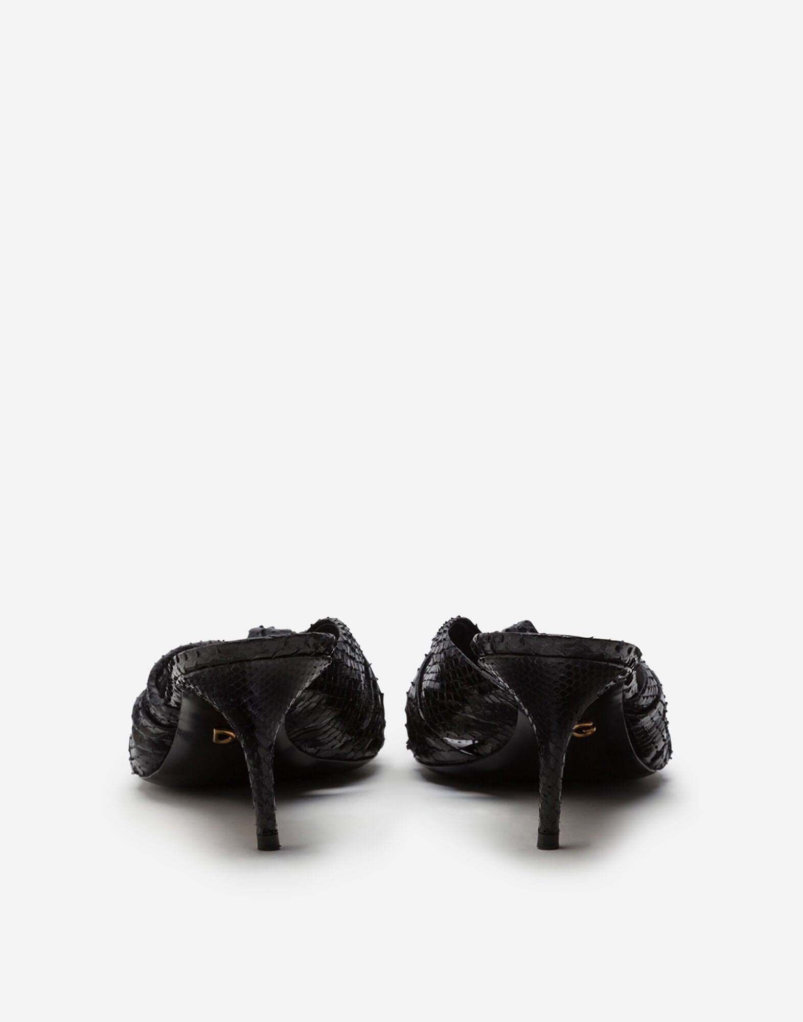 Dolce & Gabbana Black Keira Sandals