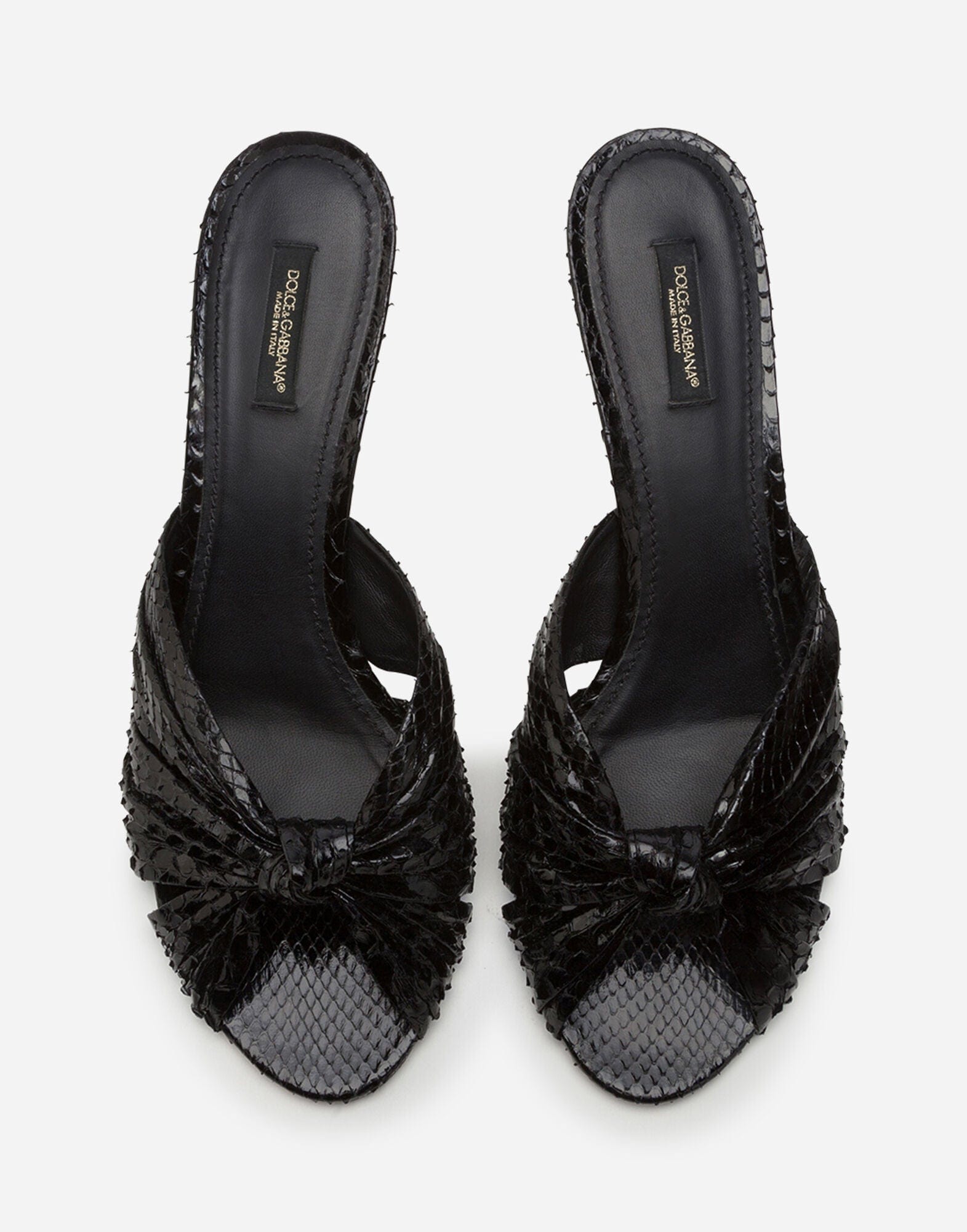 Dolce & Gabbana Black Keira Sandals