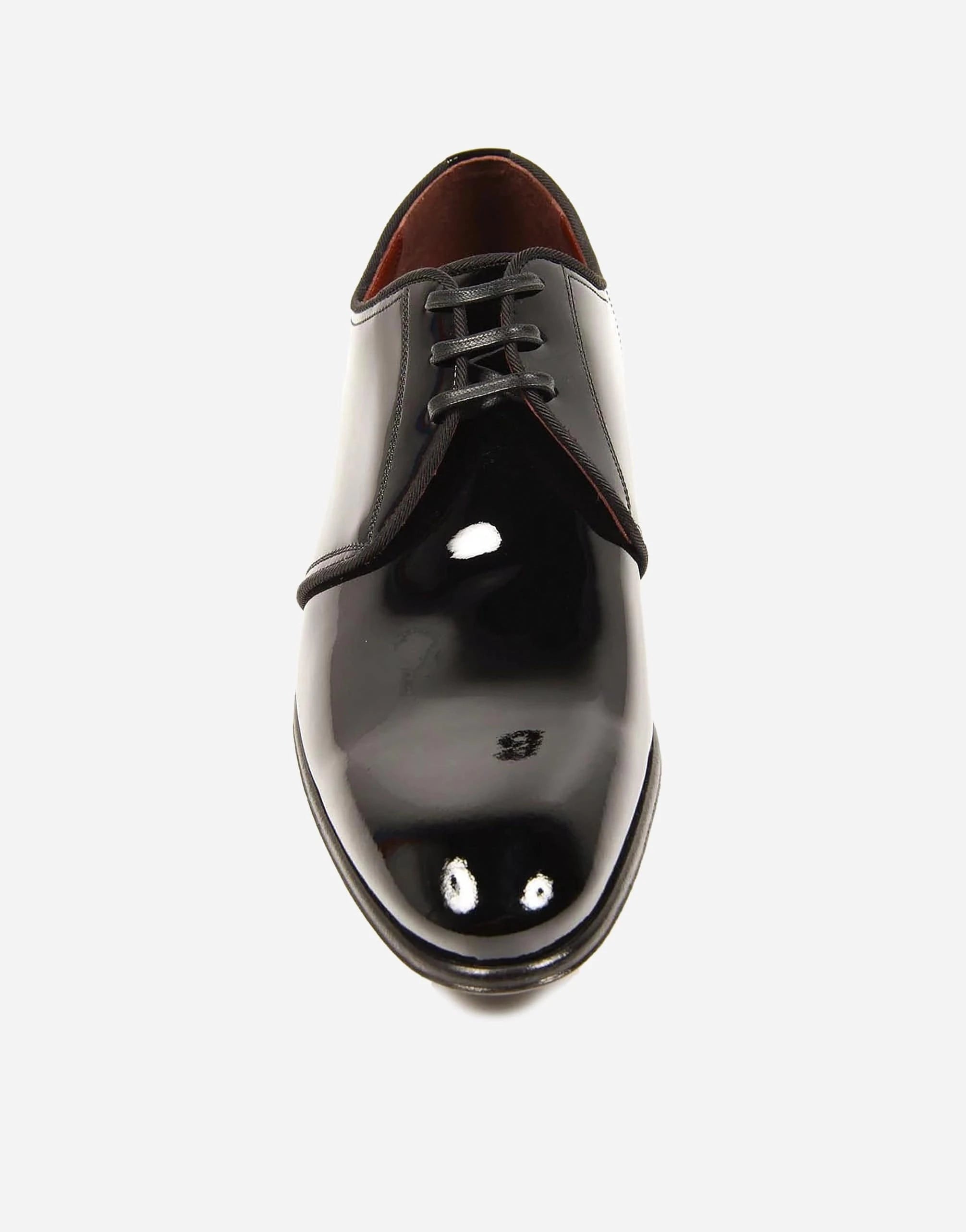 Dolce & Gabbana Black Lace-Up Derby Formal Shoes