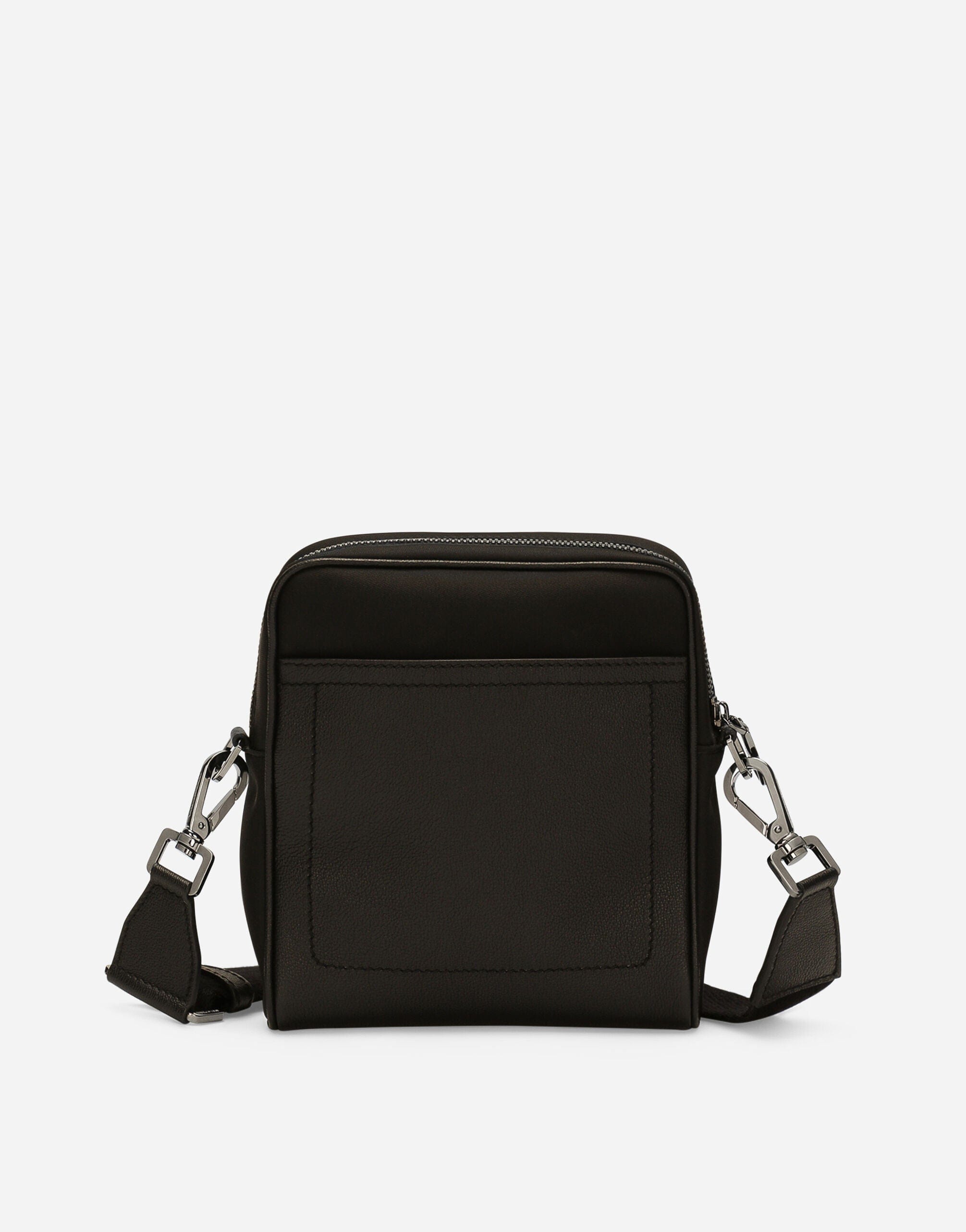Dolce & Gabbana Black Logo-Plaque Crossbody Bag