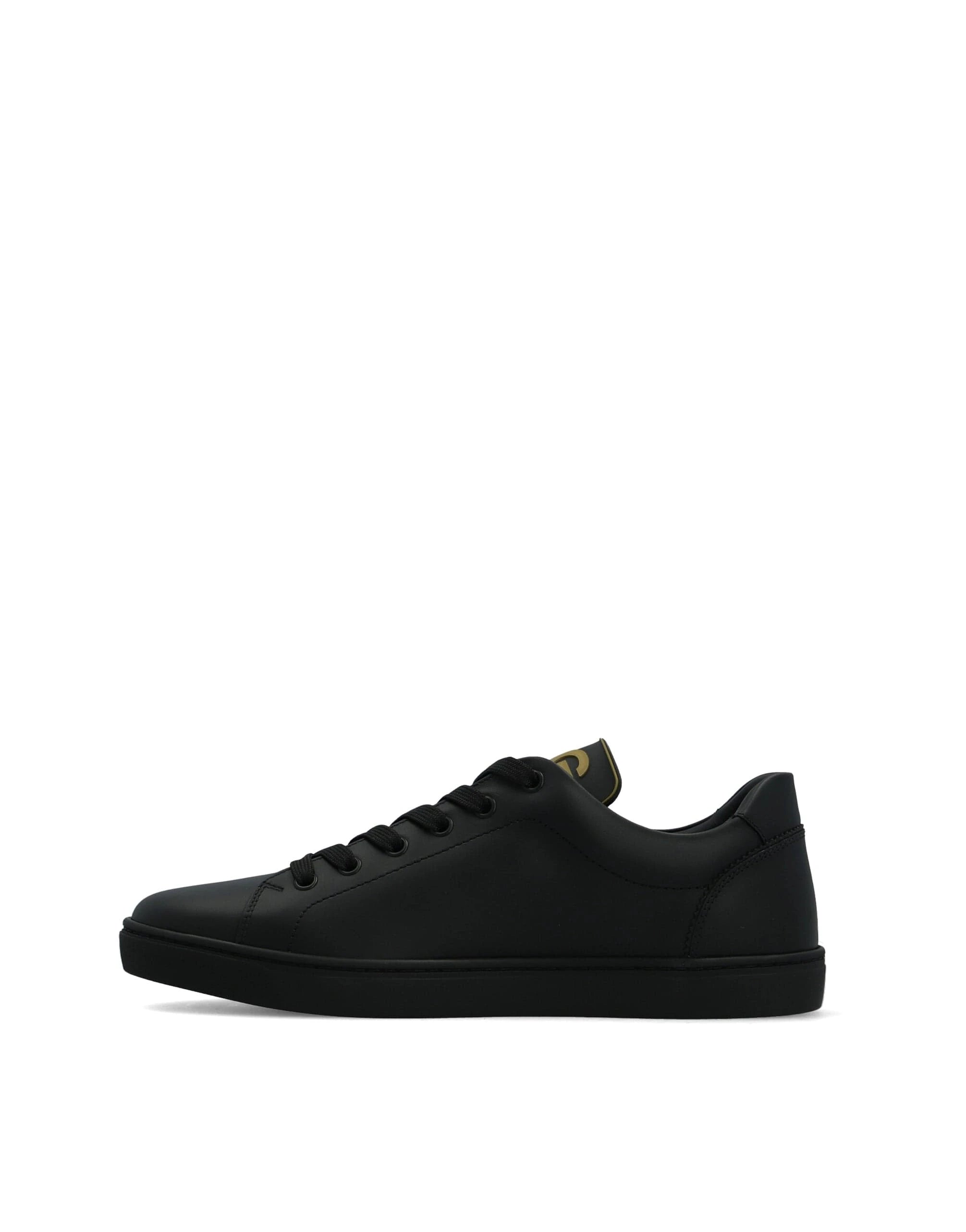 Dolce & Gabbana Black Low-Top Leather Sneakers