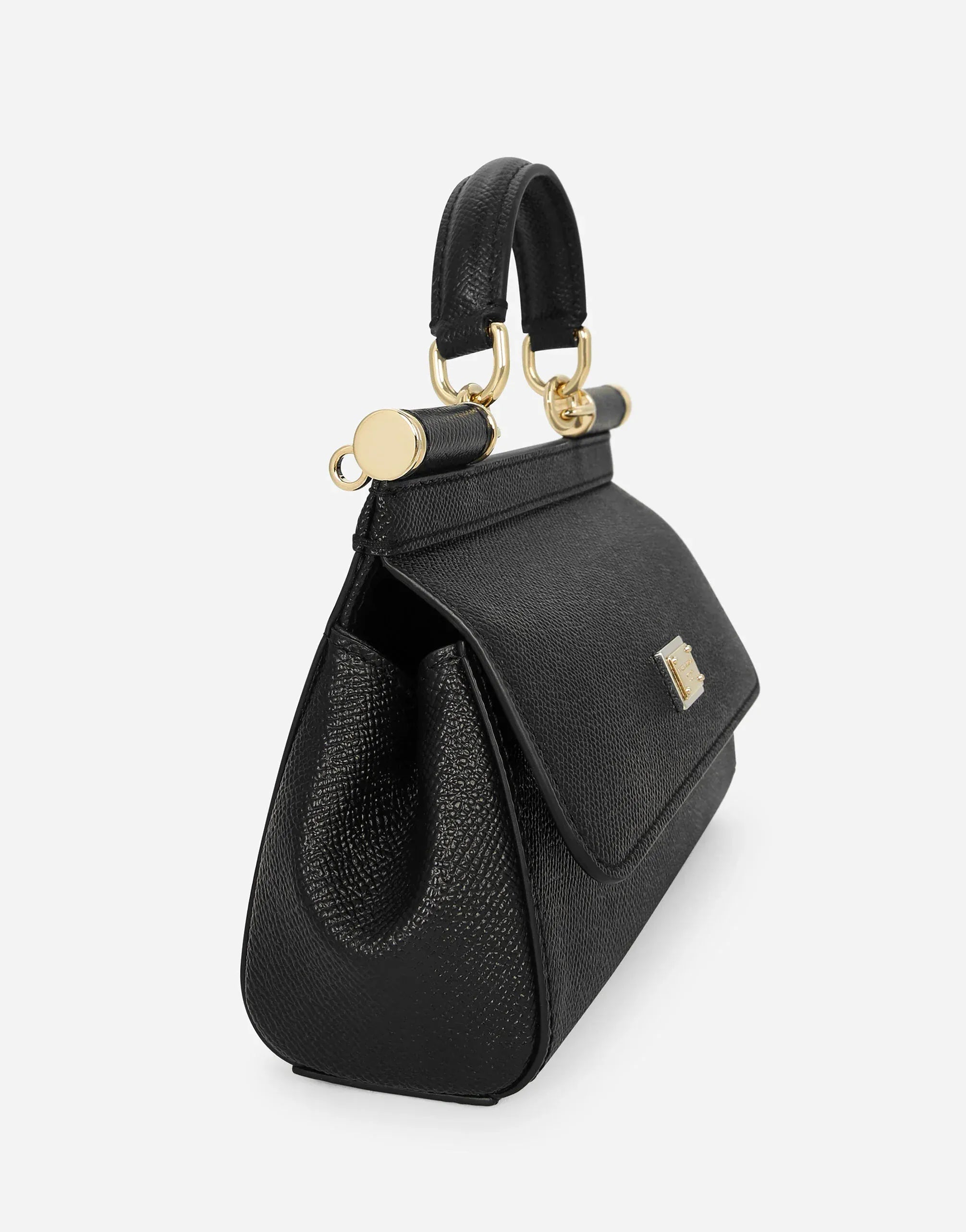 Dolce & Gabbana Black Mini Sicily Handbag