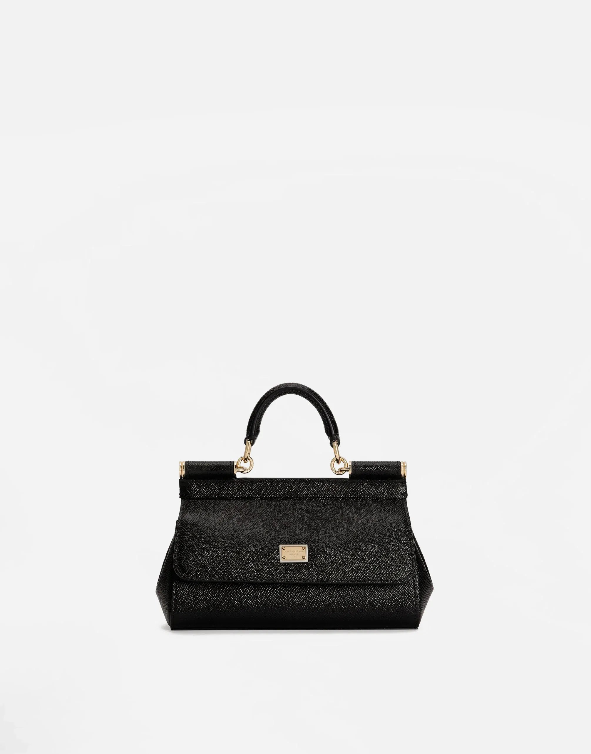 Dolce & Gabbana Black Mini Sicily Handbag