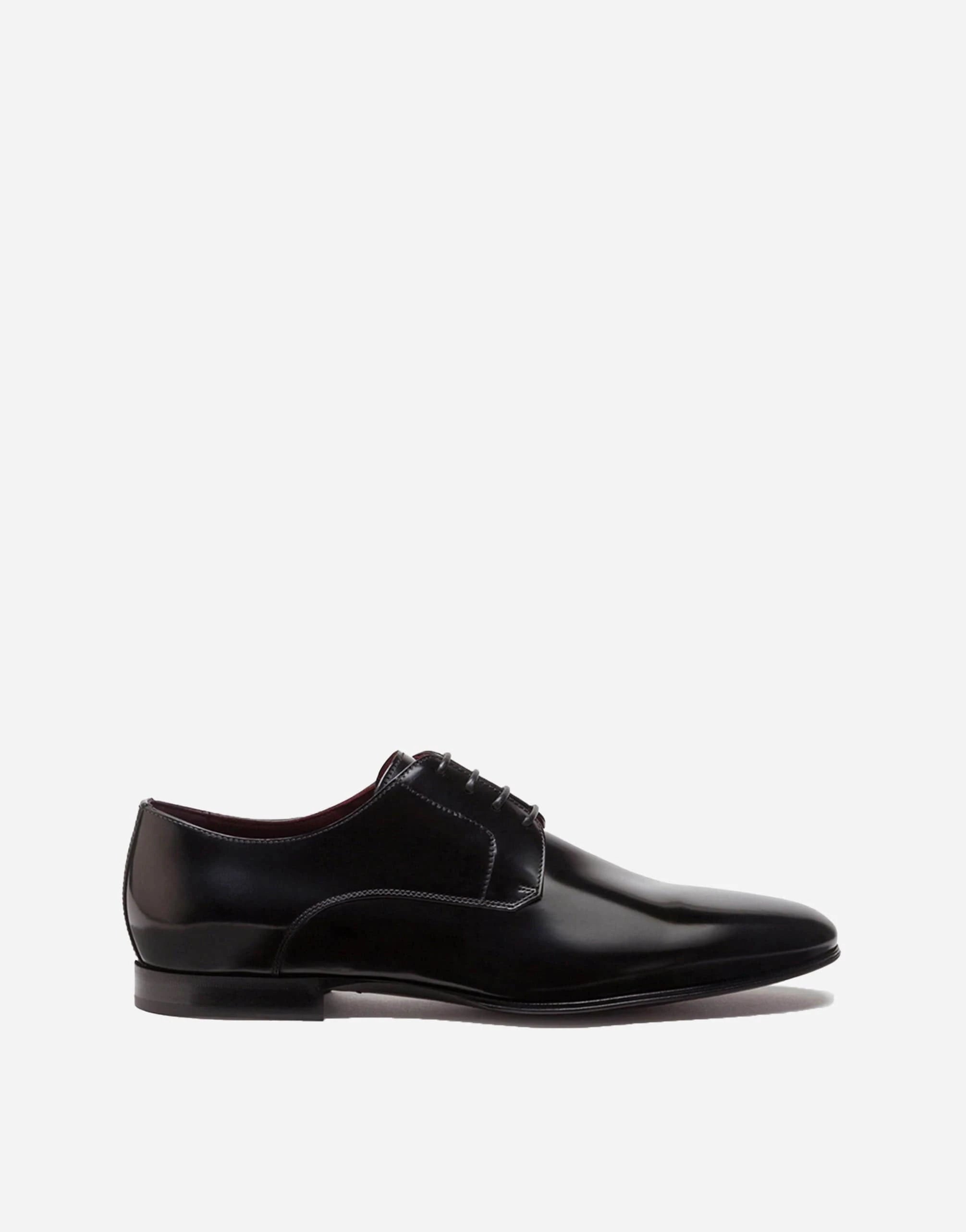 Dolce & Gabbana Black Patent Leather Derby Shoes