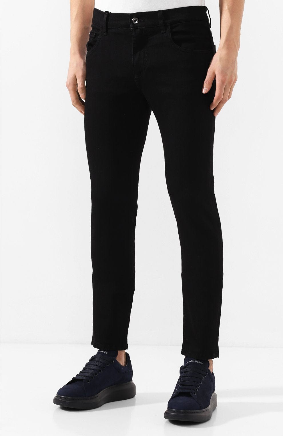 Dolce & Gabbana Black Slim-Fit Denim Jeans