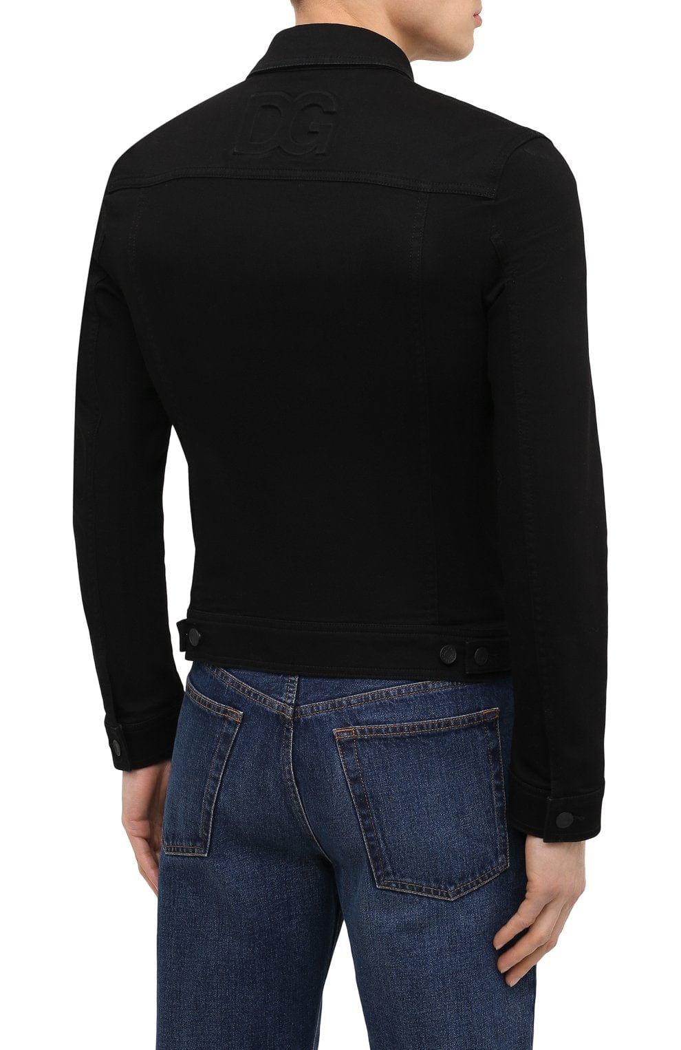 Dolce & Gabbana Black Stretch Denim Jacket