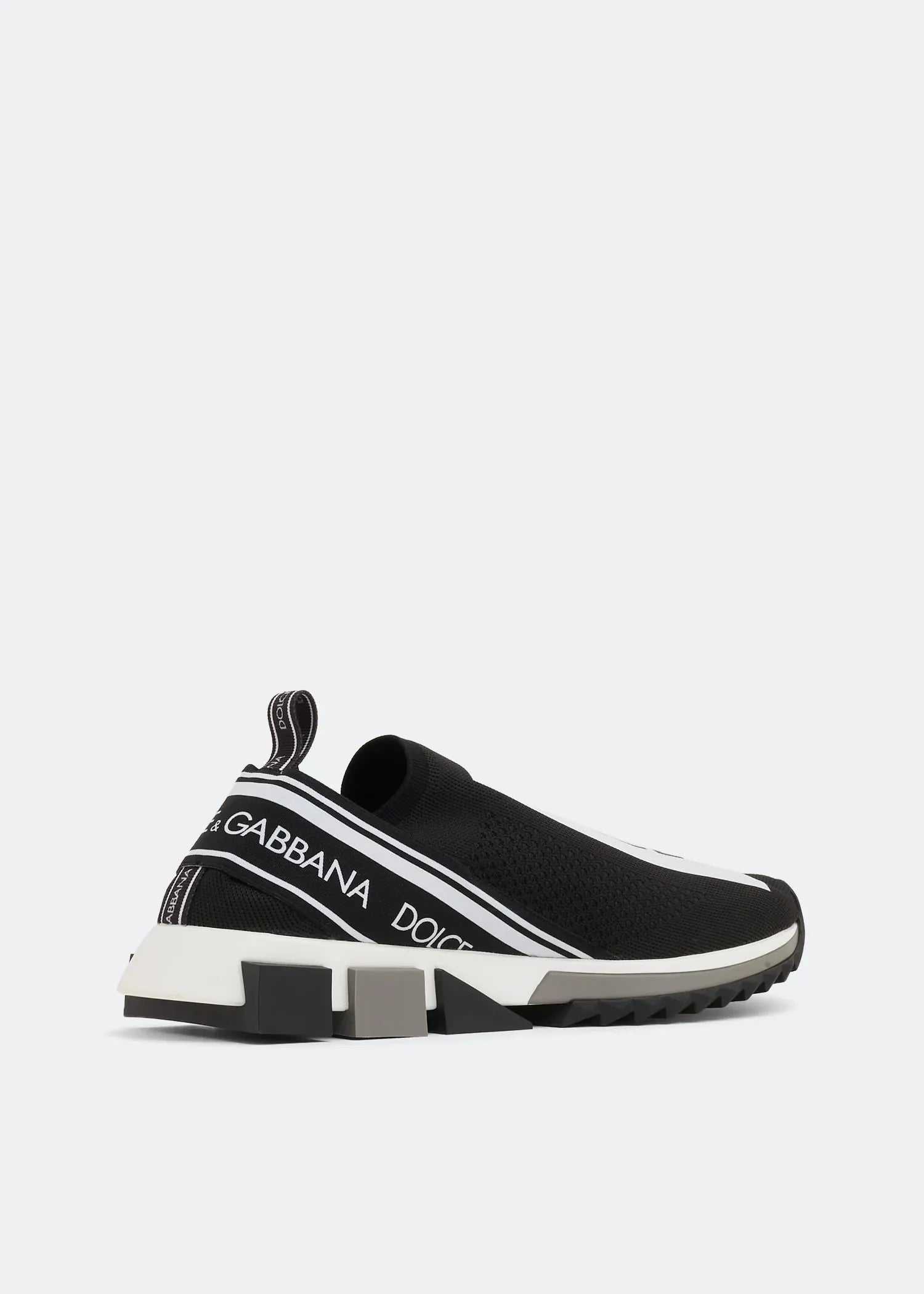 Dolce & Gabbana Black Stretch Mesh Sorrento Sneaker