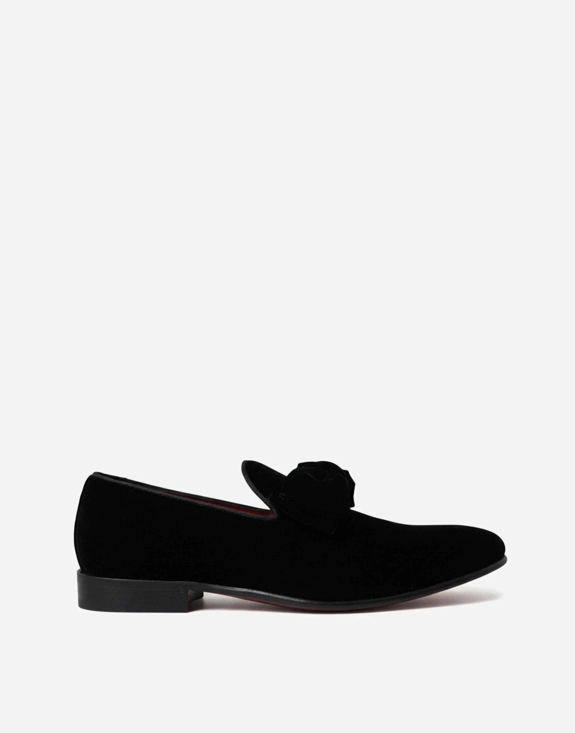 Dolce & Gabbana Black Velvet Loafers