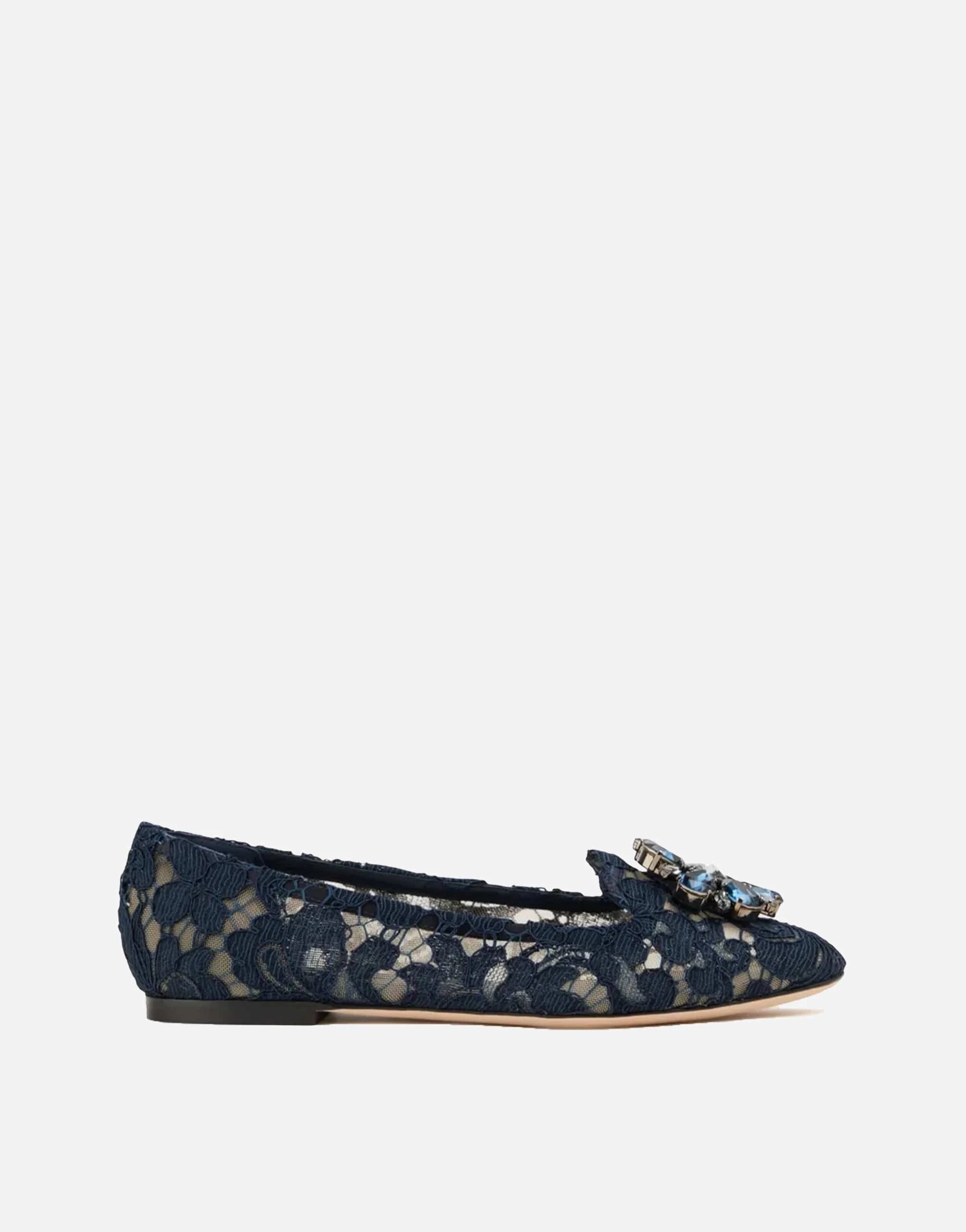 Dolce & Gabbana Blue Crystal-Embellished Loafers