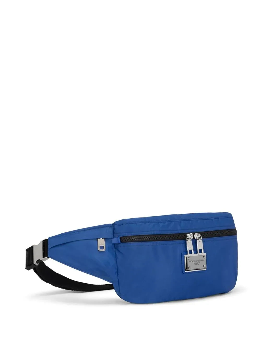 Dolce & Gabbana Blue Logo-Plaque Belt Bag