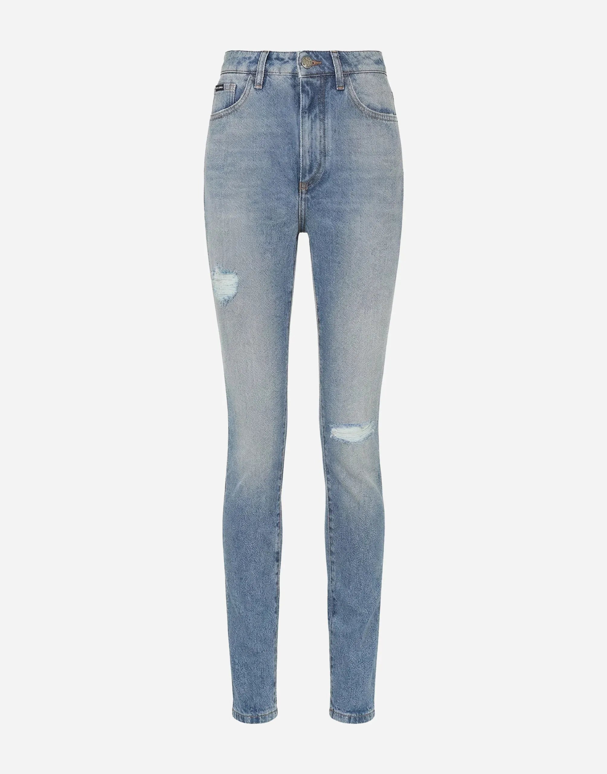 Dolce & Gabbana Blue Skinny High-Waist Denim Jeans